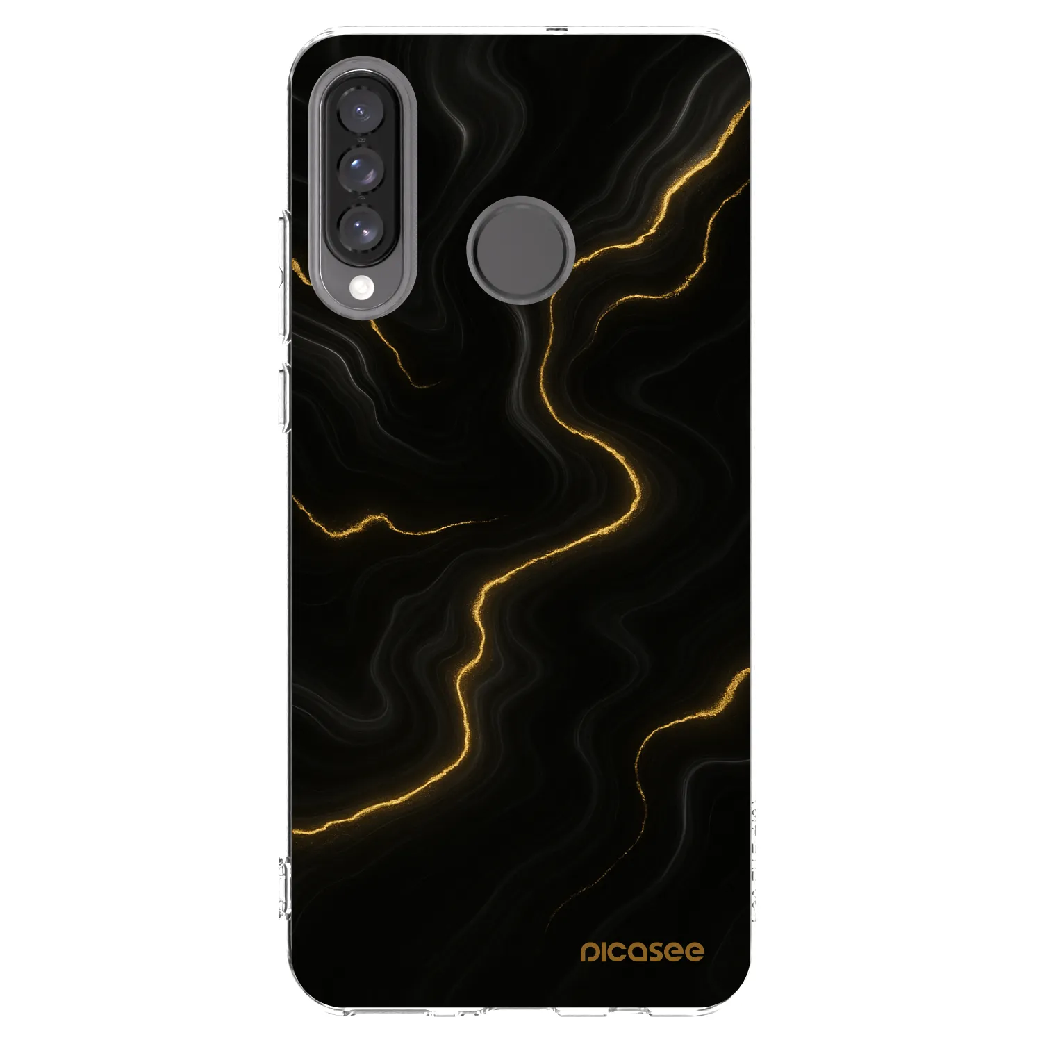 Picasee átlátszó szilikon tok az alábbi mobiltelefonokra Huawei P30 Lite - Thunder