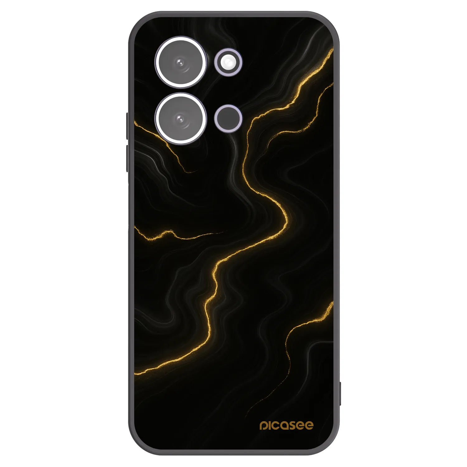 Picasee fekete szilikon tok az alábbi mobiltelefonokra Xiaomi Redmi 15C 5G - Thunder