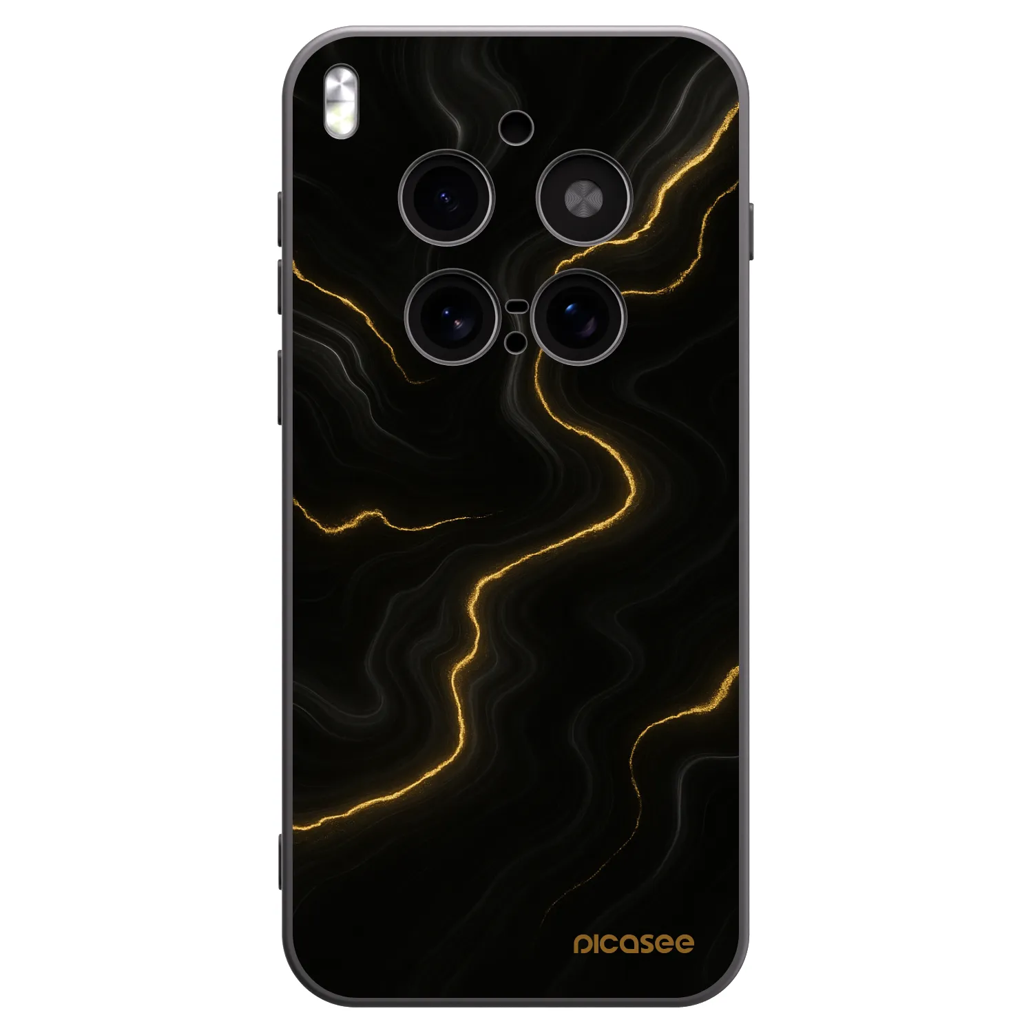 Picasee fekete szilikon tok az alábbi mobiltelefonokra Vivo X300 Pro - Thunder
