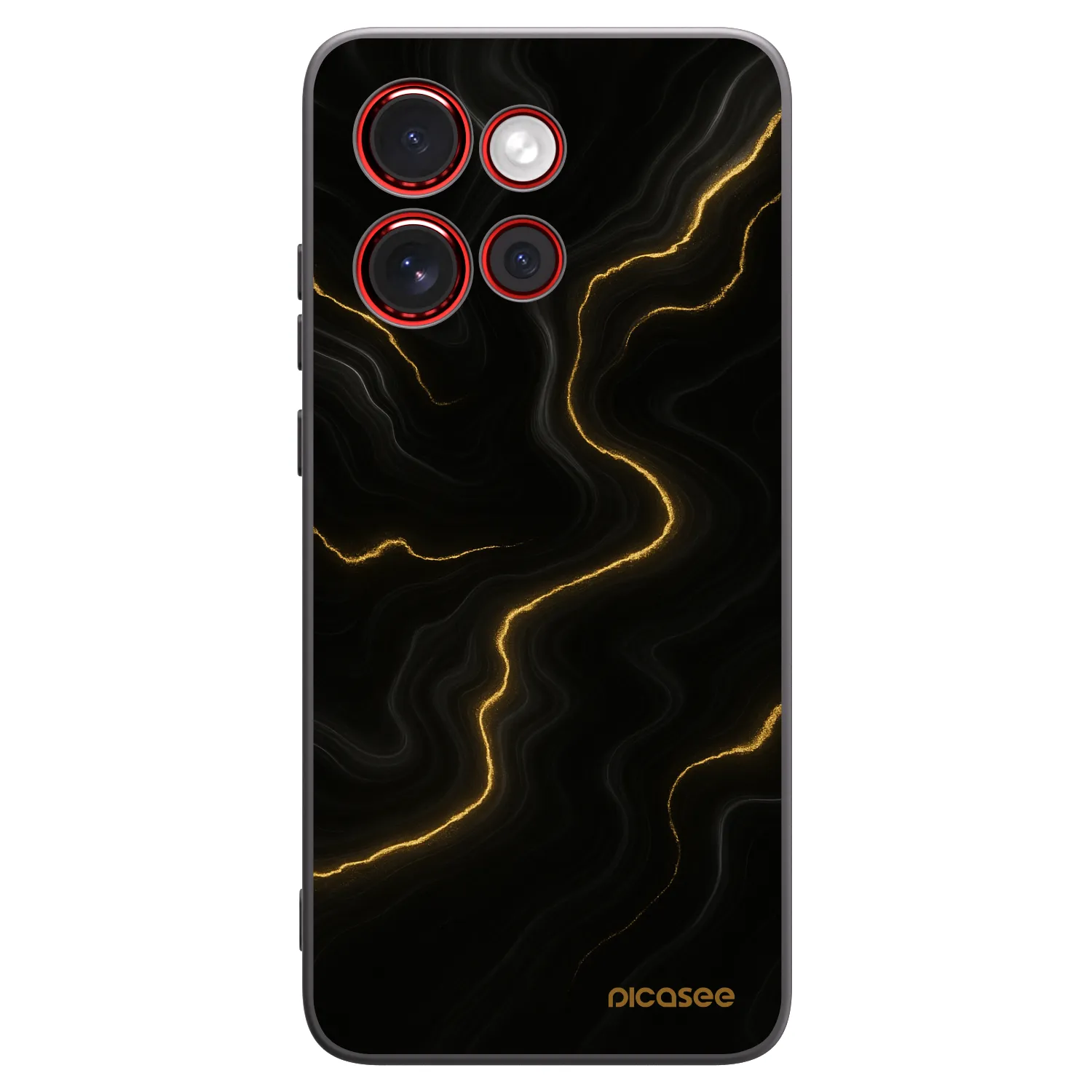 Picasee fekete szilikon tok az alábbi mobiltelefonokra Motorola Edge 60 Neo 5G - Thunder