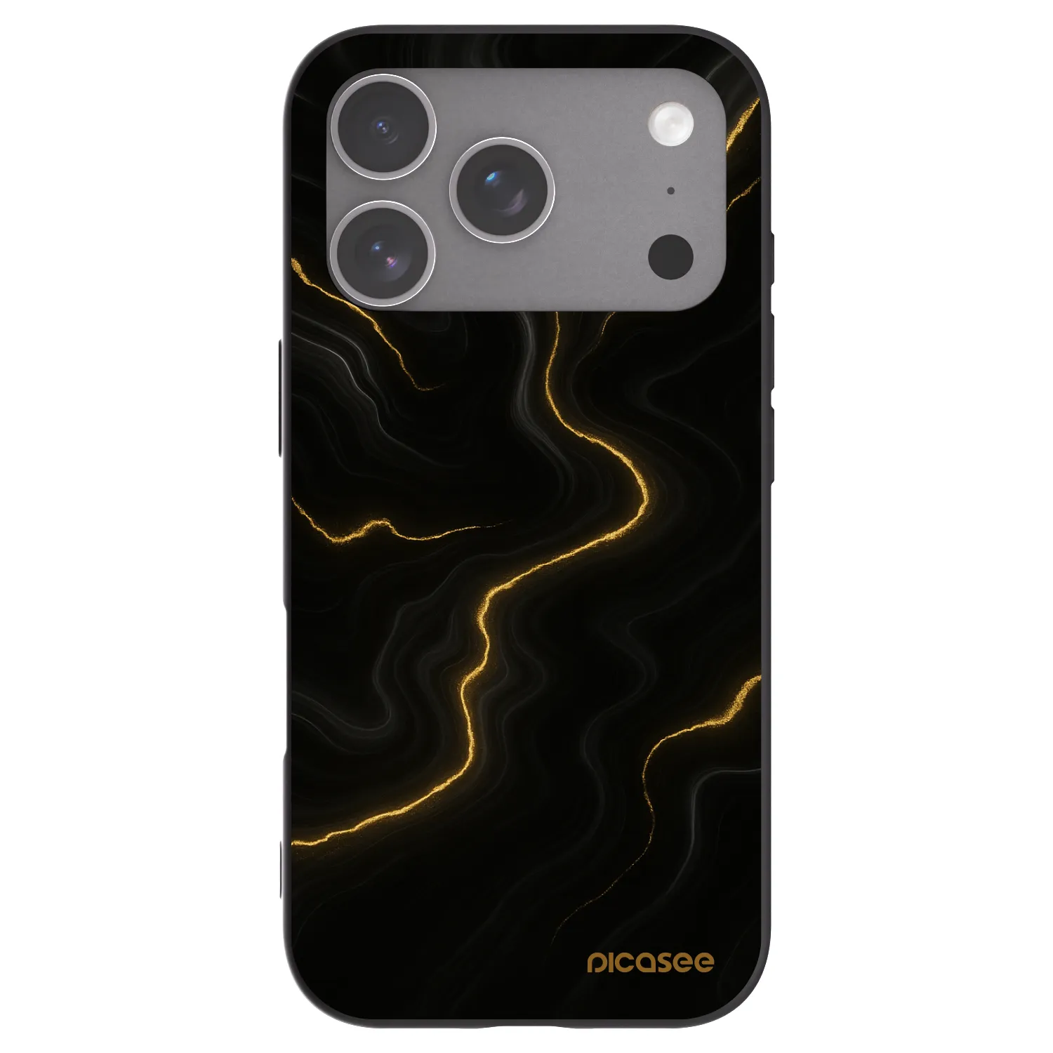 Picasee fekete szilikon tok az alábbi mobiltelefonokra Apple iPhone 18 Pro - Thunder