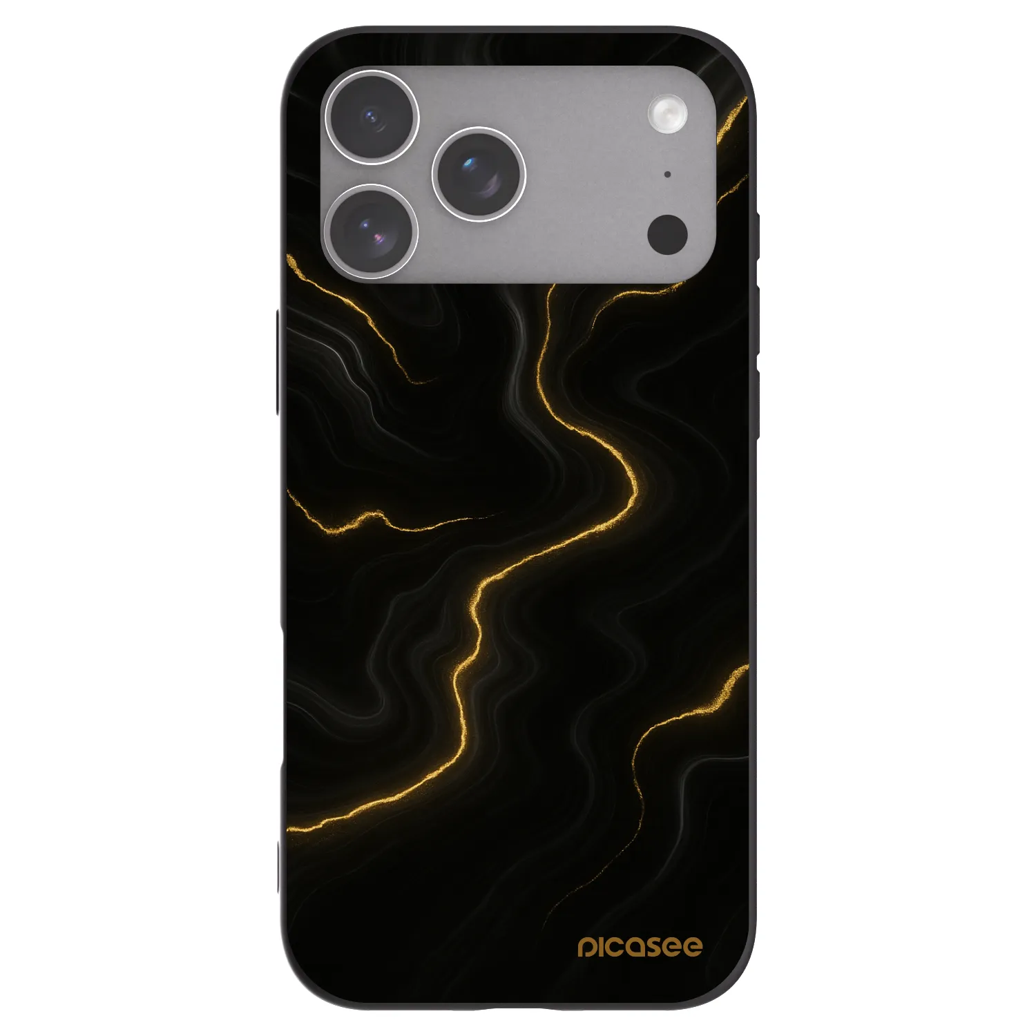 Picasee fekete szilikon tok az alábbi mobiltelefonokra Apple iPhone 18 Pro Max - Thunder
