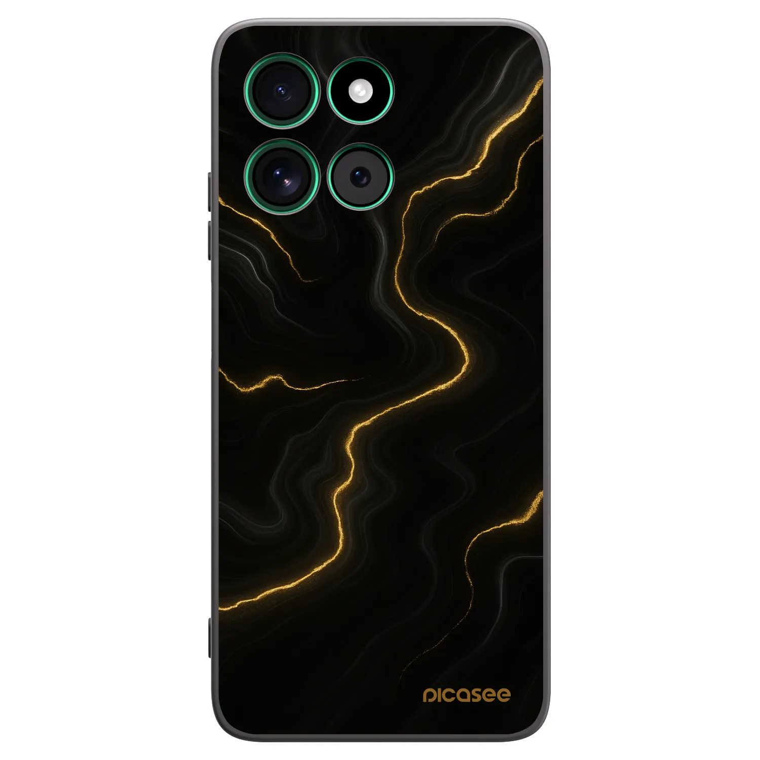 Picasee fekete szilikon tok az alábbi mobiltelefonokra Motorola Moto G57 Power - Thunder