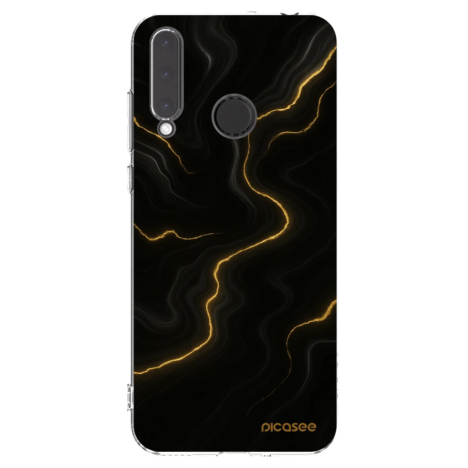 Picasee átlátszó szilikon tok az alábbi mobiltelefonokra Honor 20 Lite - Thunder