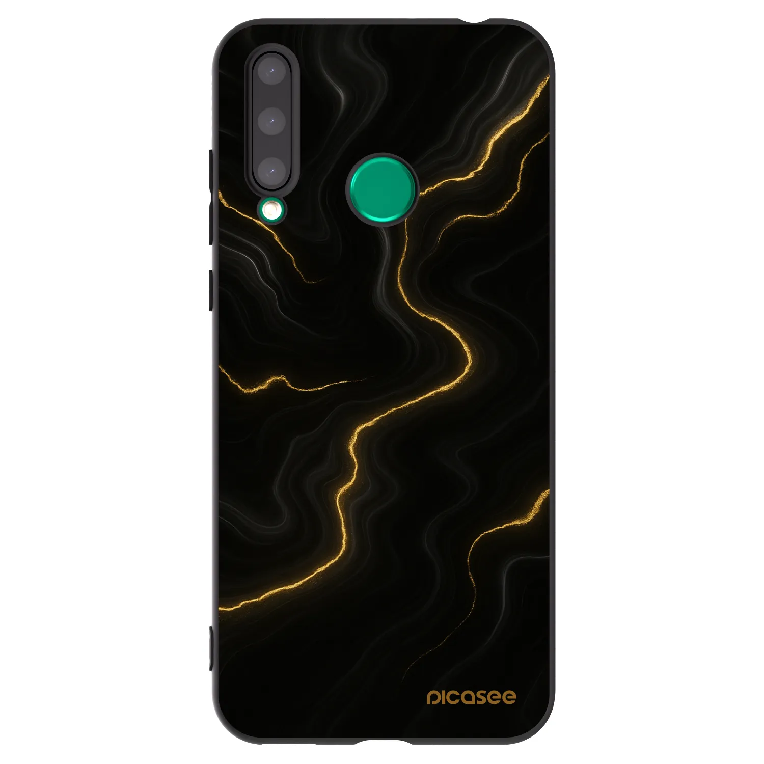 Picasee fekete szilikon tok az alábbi mobiltelefonokra Honor 20 Lite - Thunder