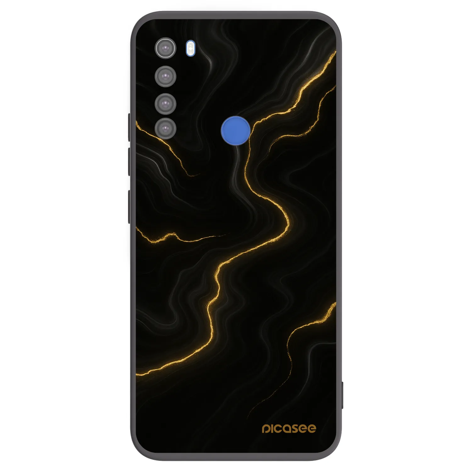 Picasee fekete szilikon tok az alábbi mobiltelefonokra Xiaomi Redmi Note 8T - Thunder