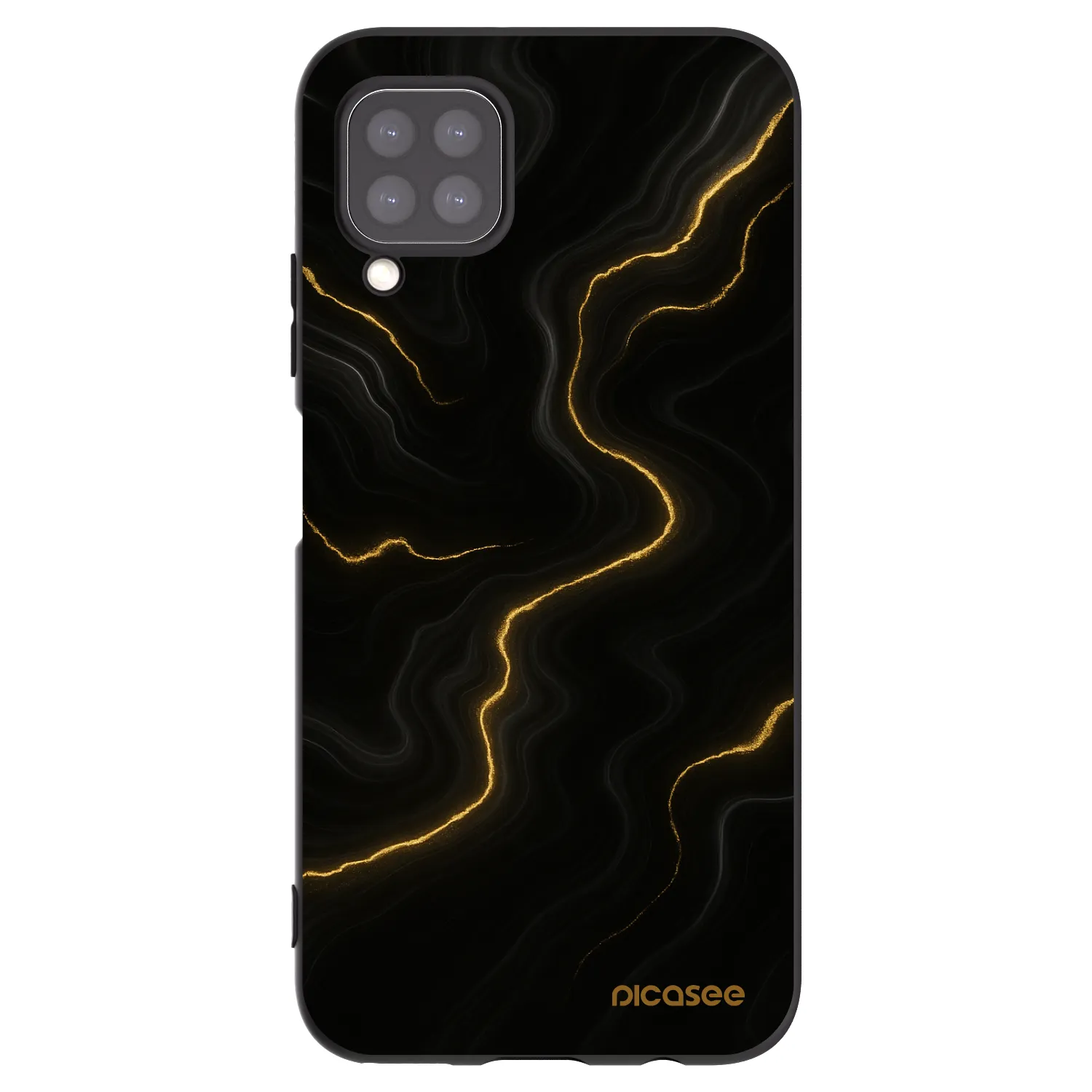 Picasee fekete szilikon tok az alábbi mobiltelefonokra Huawei P40 Lite - Thunder