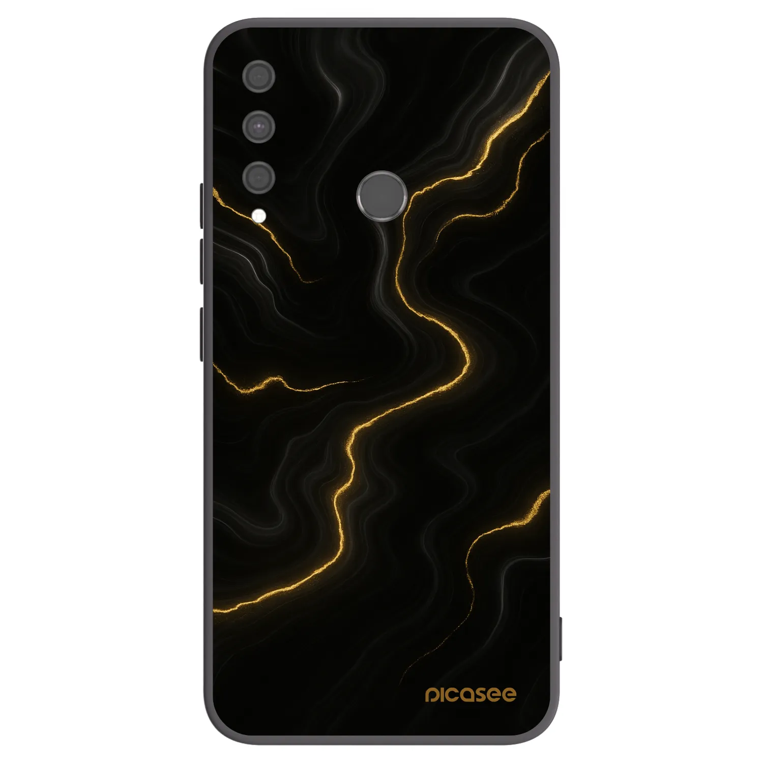 Picasee fekete szilikon tok az alábbi mobiltelefonokra Huawei P40 Lite E - Thunder