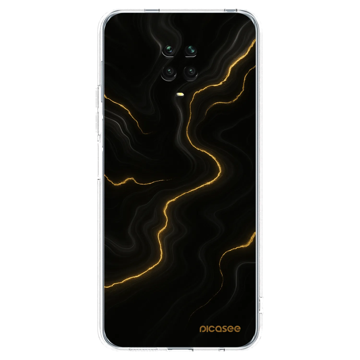 Picasee átlátszó szilikon tok az alábbi mobiltelefonokra Xiaomi Redmi Note 9 Pro - Thunder