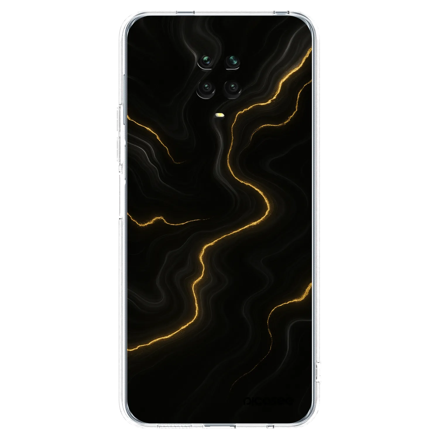 Picasee átlátszó szilikon tok az alábbi mobiltelefonokra Xiaomi Redmi Note 9S - Thunder