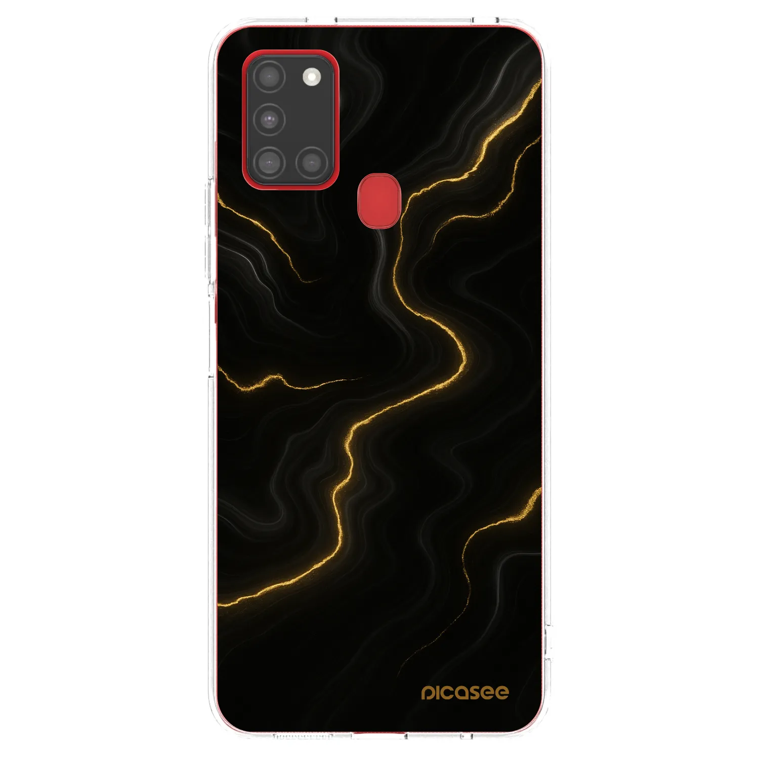 Picasee átlátszó szilikon tok az alábbi mobiltelefonokra Samsung Galaxy A21s - Thunder