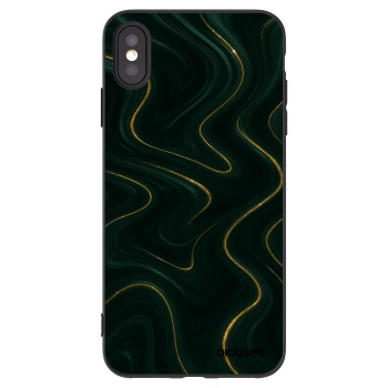 Picasee fekete szilikon tok az alábbi mobiltelefonokra Apple iPhone XS Max - Vawes