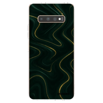 Picasee átlátszó szilikon tok az alábbi mobiltelefonokra Samsung Galaxy S10 Plus G975 - Vawes