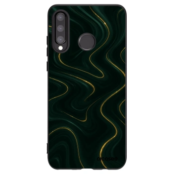 Picasee fekete szilikon tok az alábbi mobiltelefonokra Huawei P30 Lite - Vawes