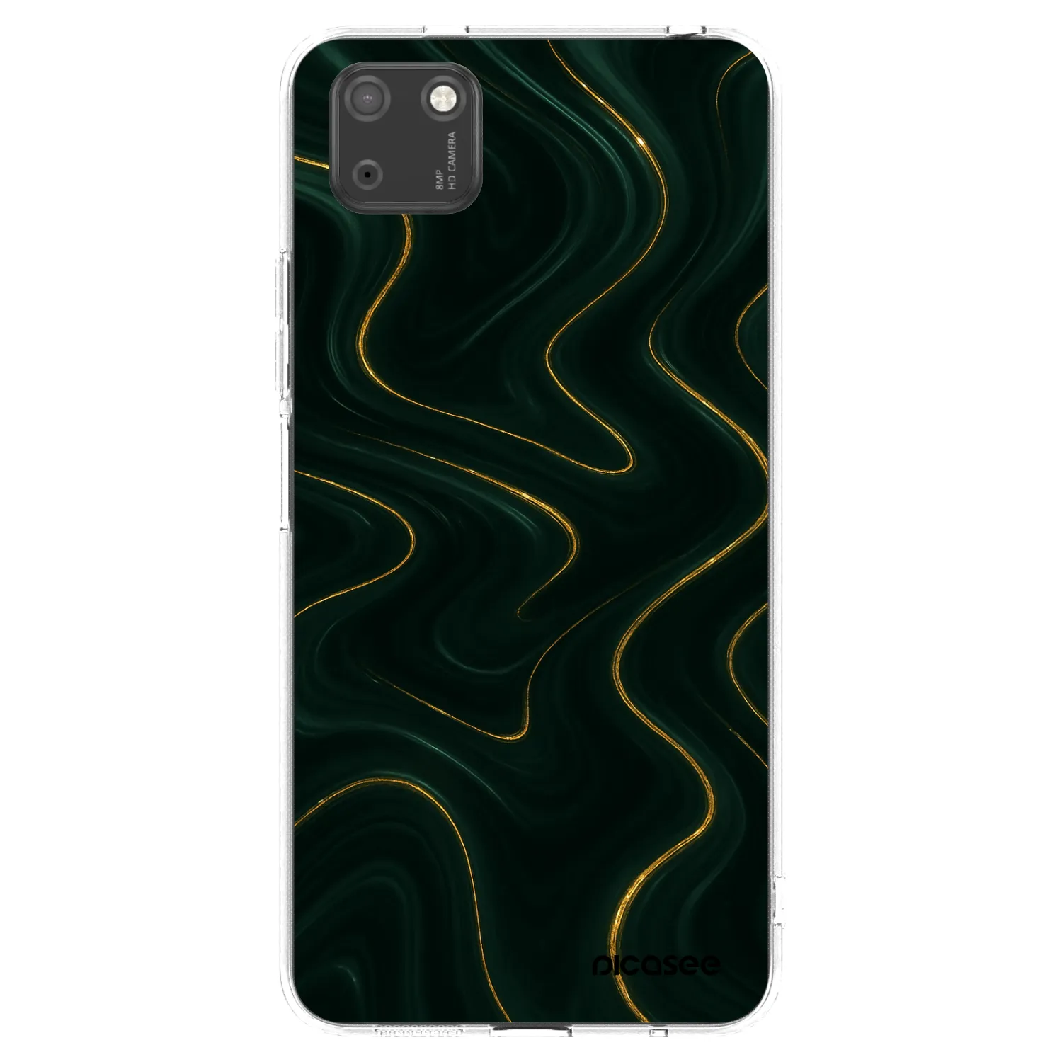 Picasee átlátszó szilikon tok az alábbi mobiltelefonokra Huawei Y5P - Vawes