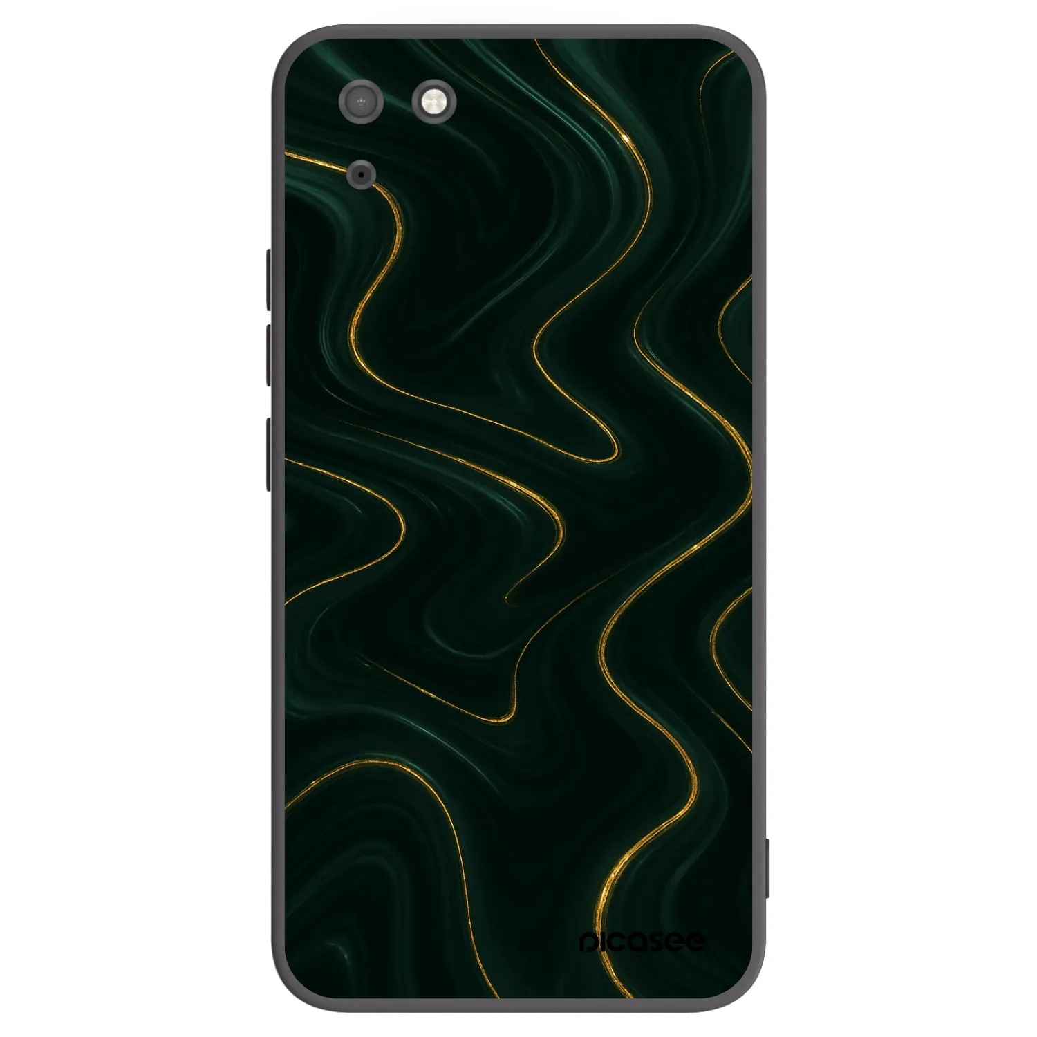 Picasee fekete szilikon tok az alábbi mobiltelefonokra Huawei Y5P - Vawes