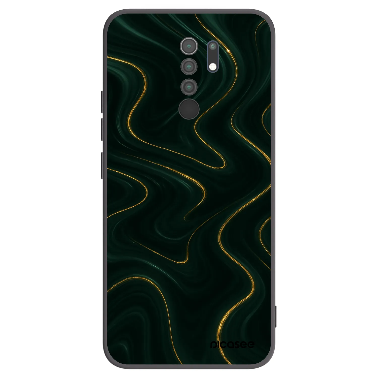 Picasee fekete szilikon tok az alábbi mobiltelefonokra Xiaomi Redmi 9 - Vawes