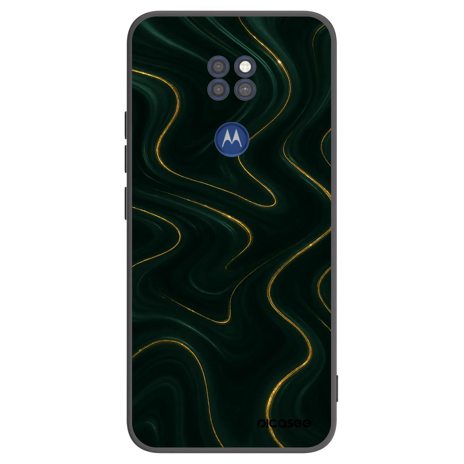 Picasee fekete szilikon tok az alábbi mobiltelefonokra Motorola Moto G9 Play - Vawes