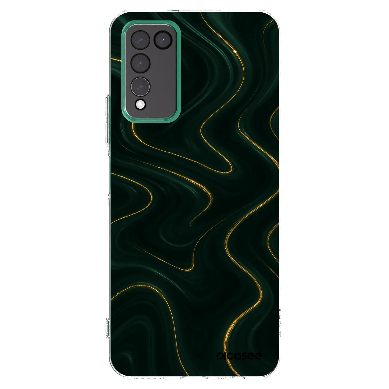 Picasee átlátszó szilikon tok az alábbi mobiltelefonokra Honor 10X Lite - Vawes