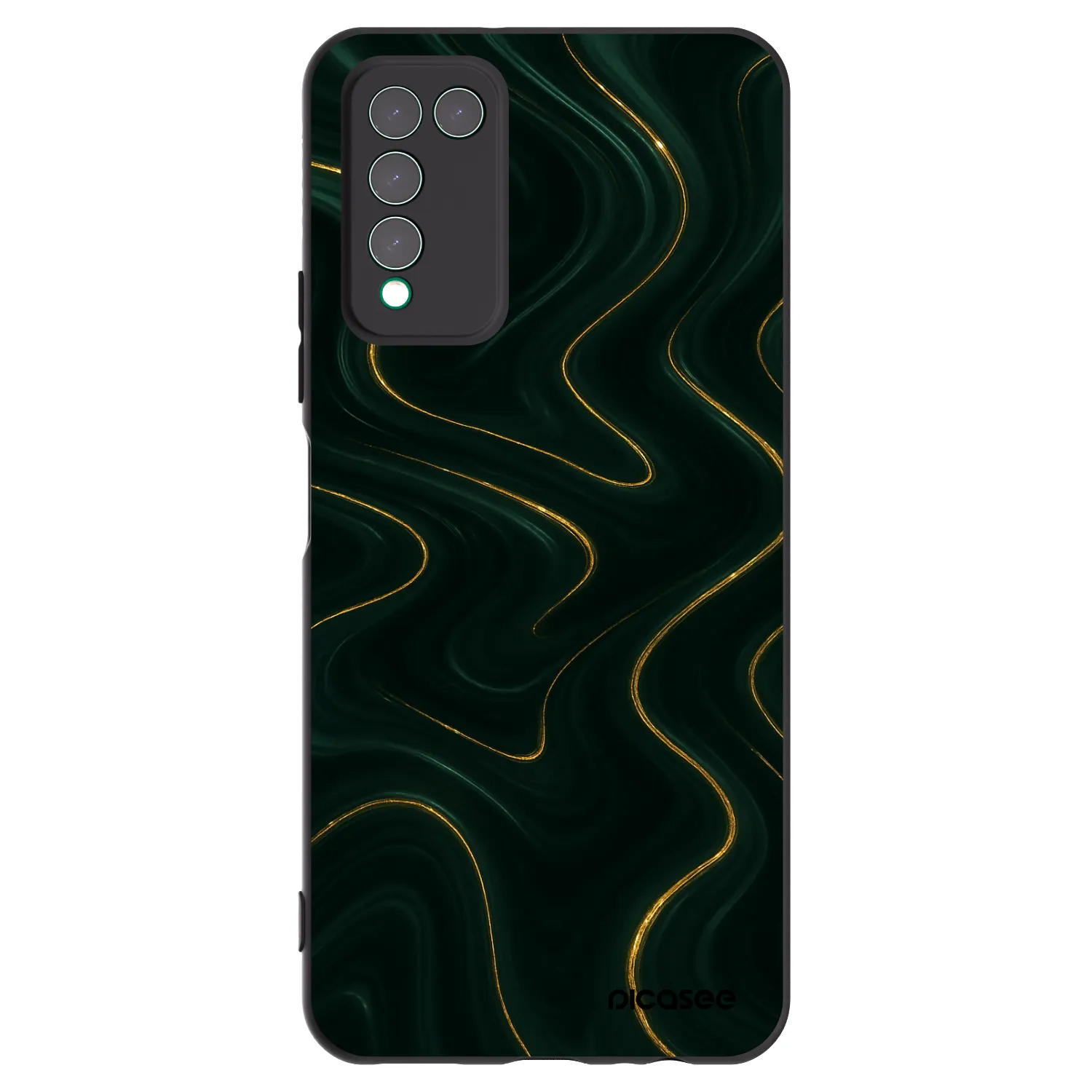 Picasee fekete szilikon tok az alábbi mobiltelefonokra Honor 10X Lite - Vawes