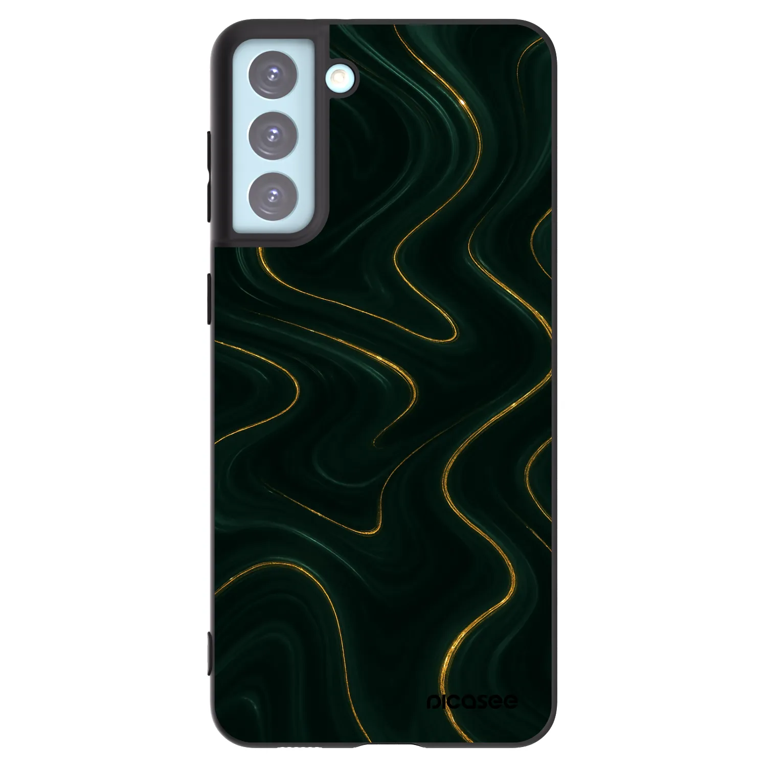 Picasee fekete szilikon tok az alábbi mobiltelefonokra Samsung Galaxy S21+ 5G G996F - Vawes