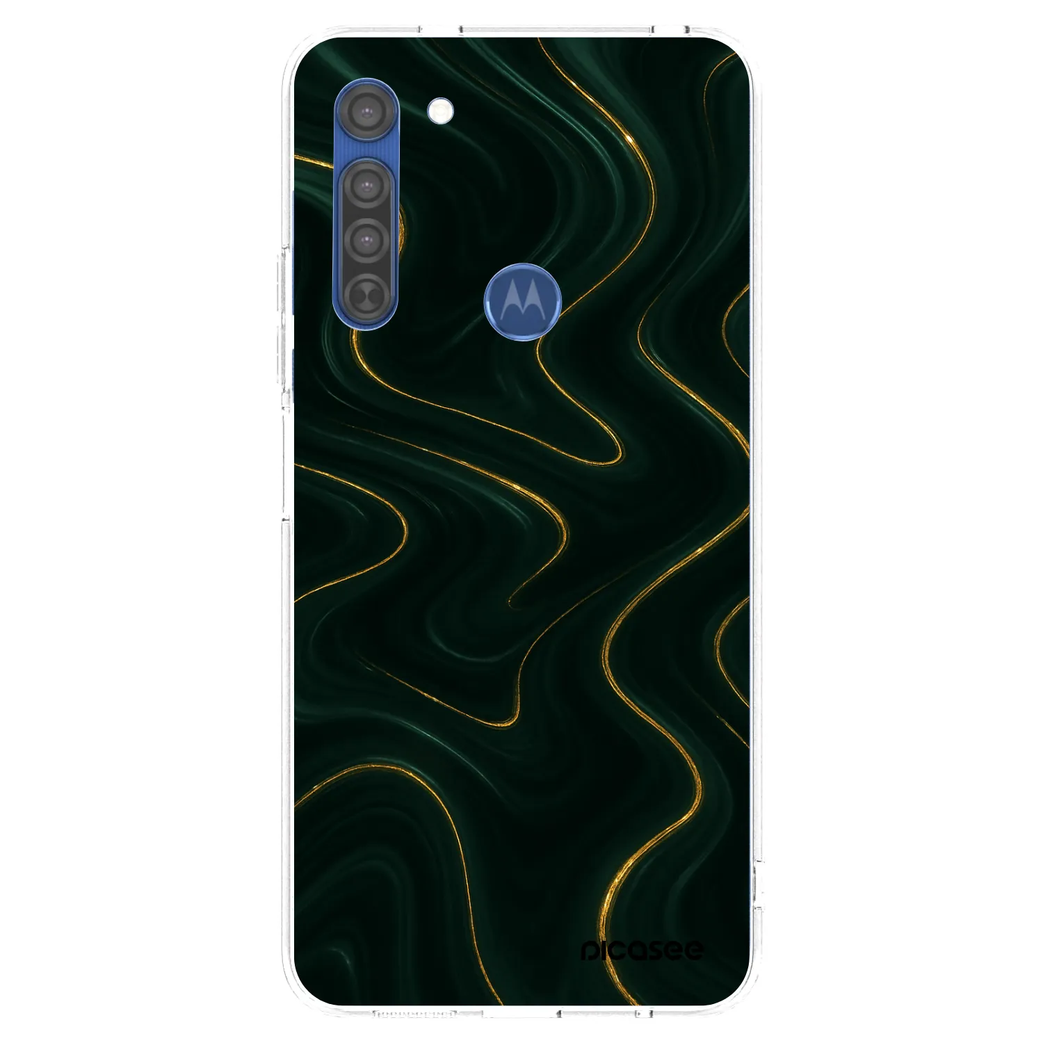 Picasee átlátszó szilikon tok az alábbi mobiltelefonokra Motorola Moto G8 - Vawes