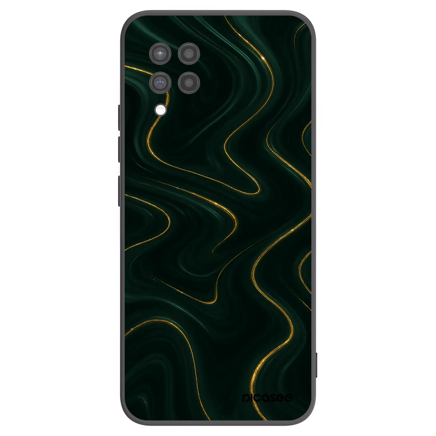 Picasee fekete szilikon tok az alábbi mobiltelefonokra Samsung Galaxy A42 A426B - Vawes