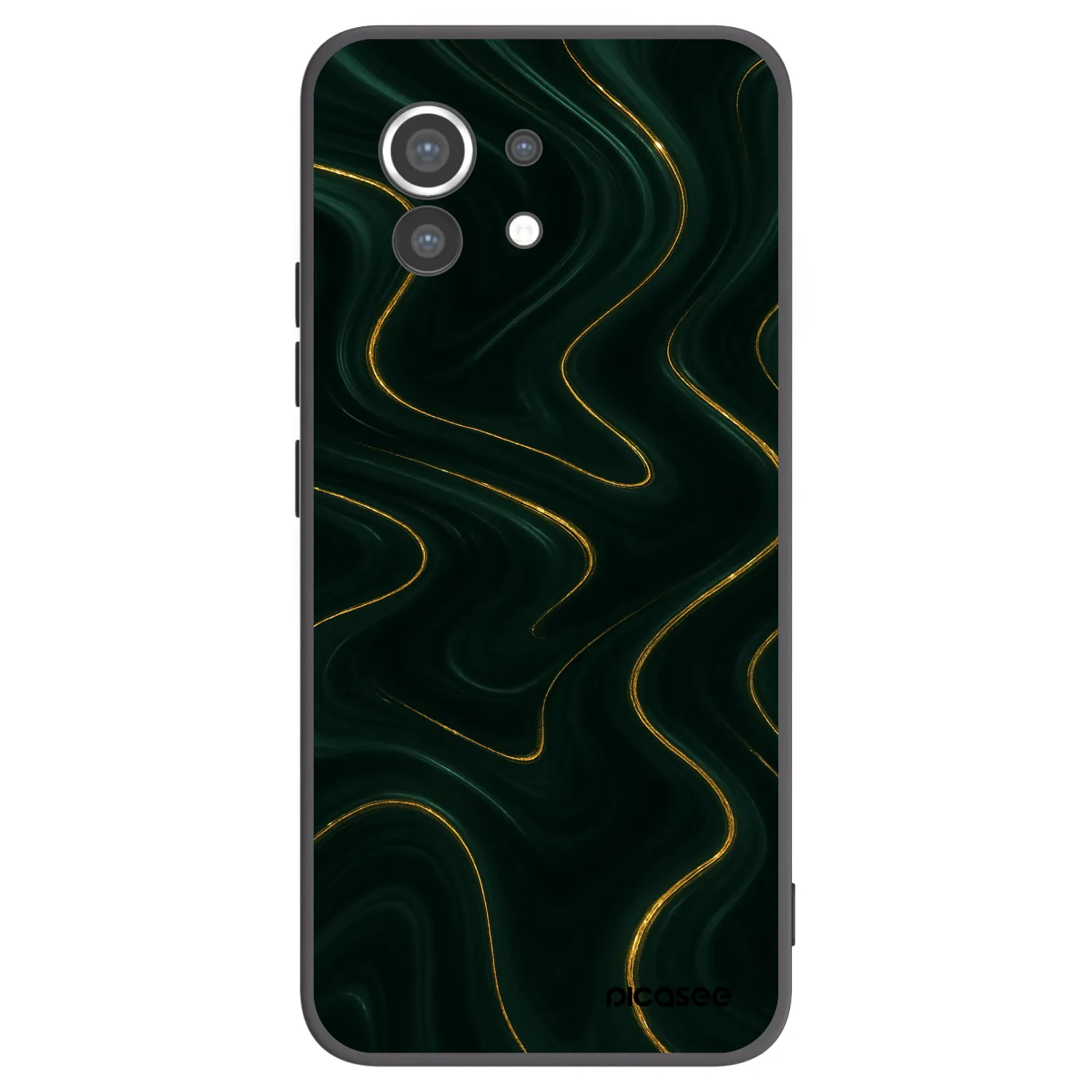 Picasee fekete szilikon tok az alábbi mobiltelefonokra Xiaomi Mi 11 - Vawes