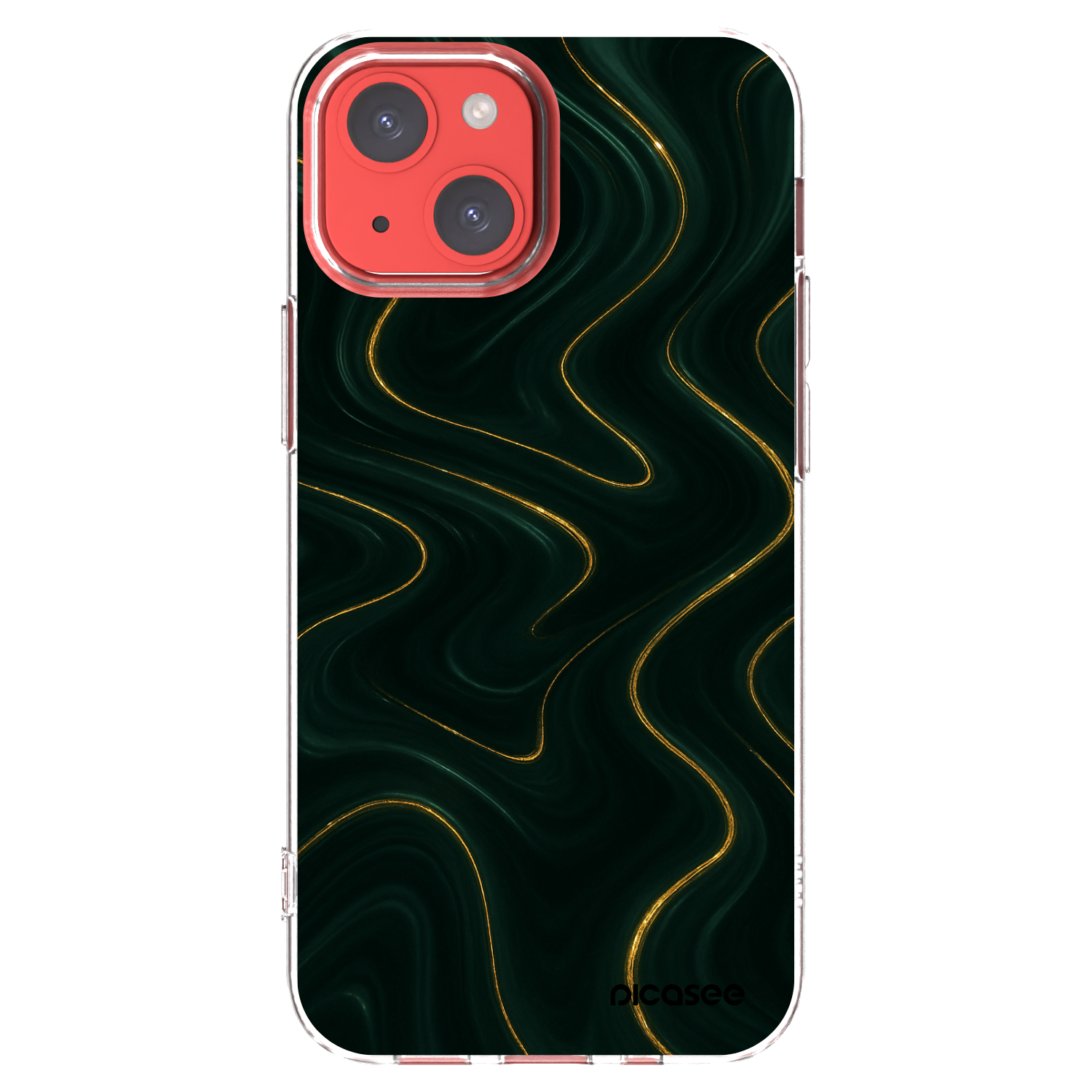 Picasee átlátszó szilikon tok az alábbi mobiltelefonokra Apple iPhone 13 mini - Vawes