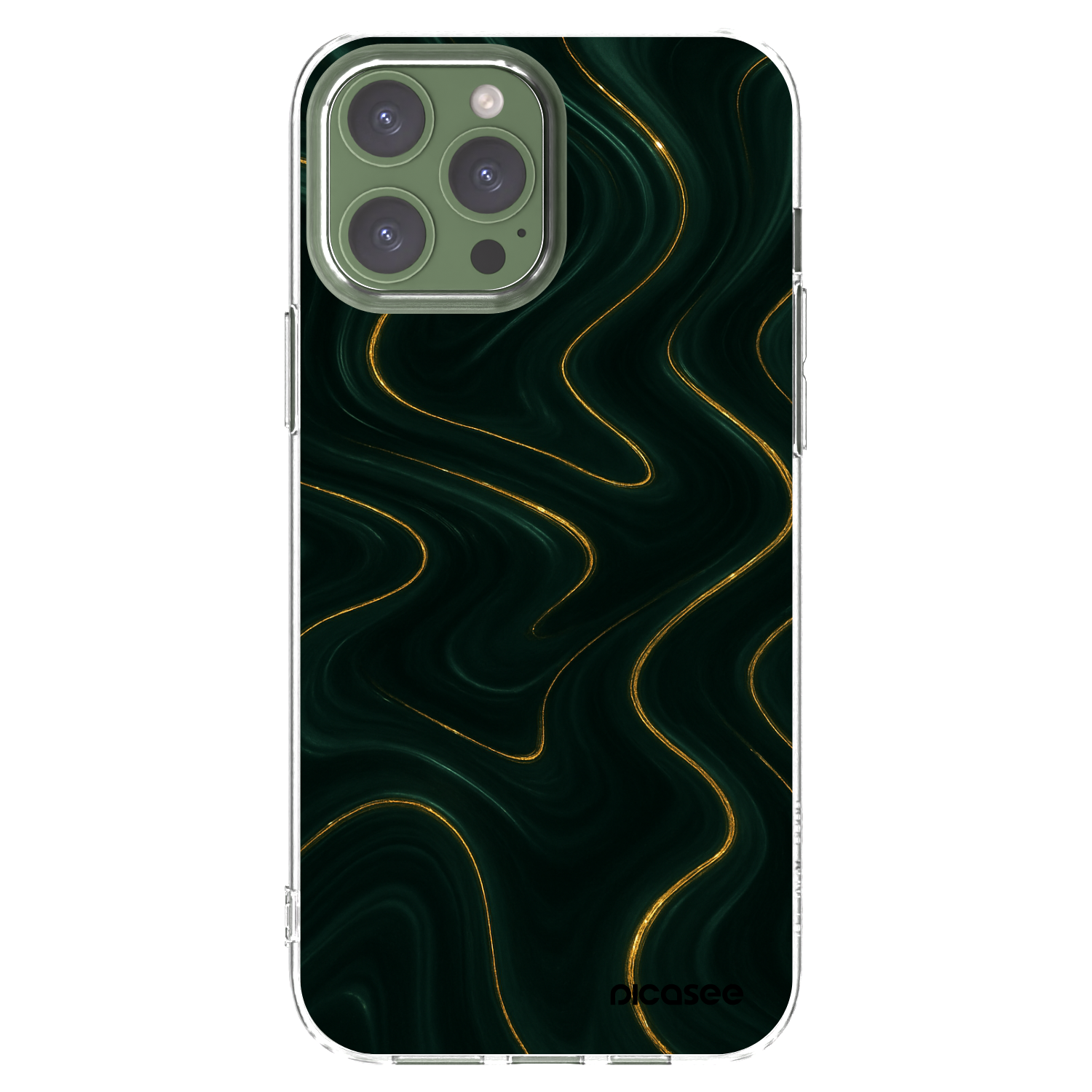 Picasee átlátszó szilikon tok az alábbi mobiltelefonokra Apple iPhone 13 Pro Max - Vawes