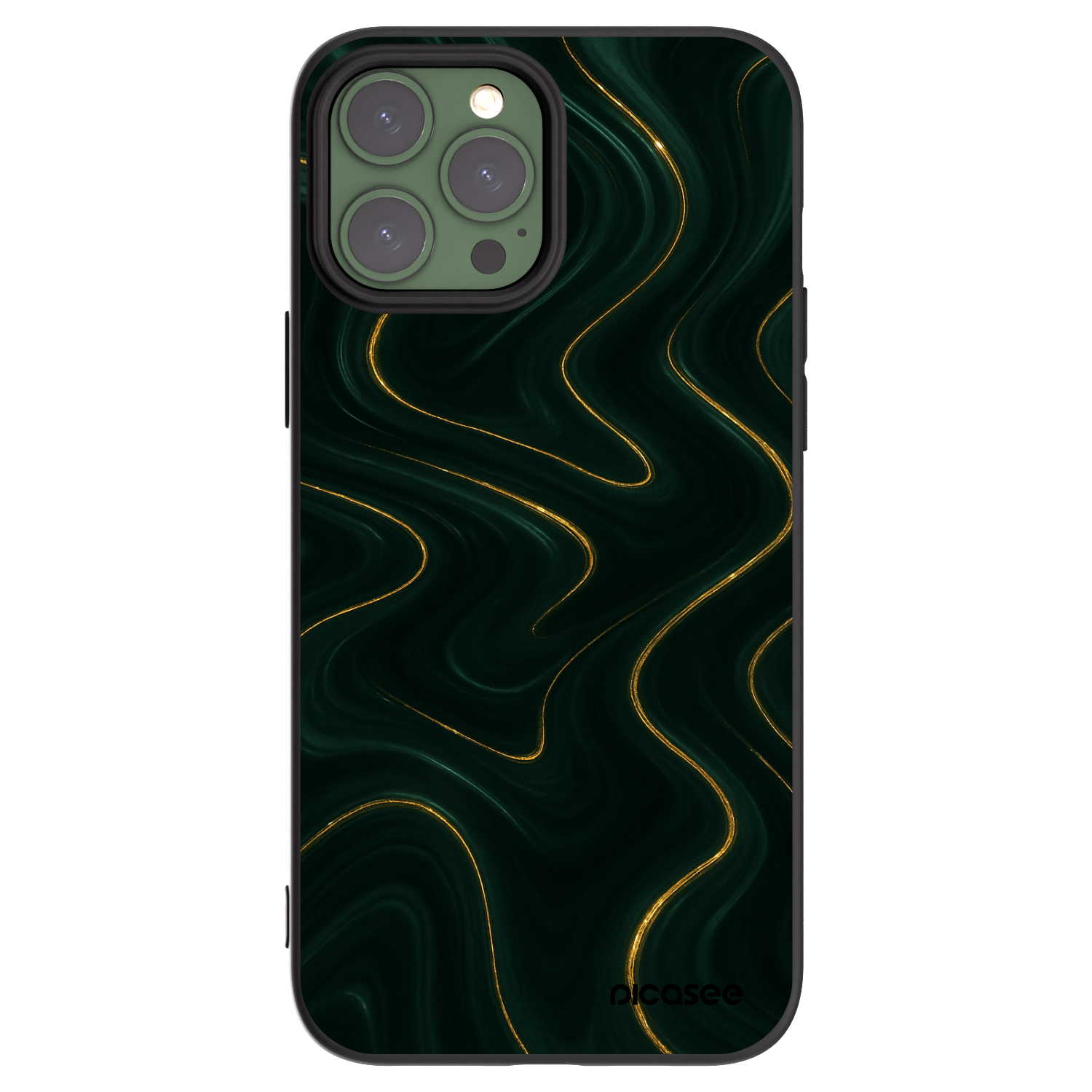 Picasee fekete szilikon tok az alábbi mobiltelefonokra Apple iPhone 13 Pro Max - Vawes