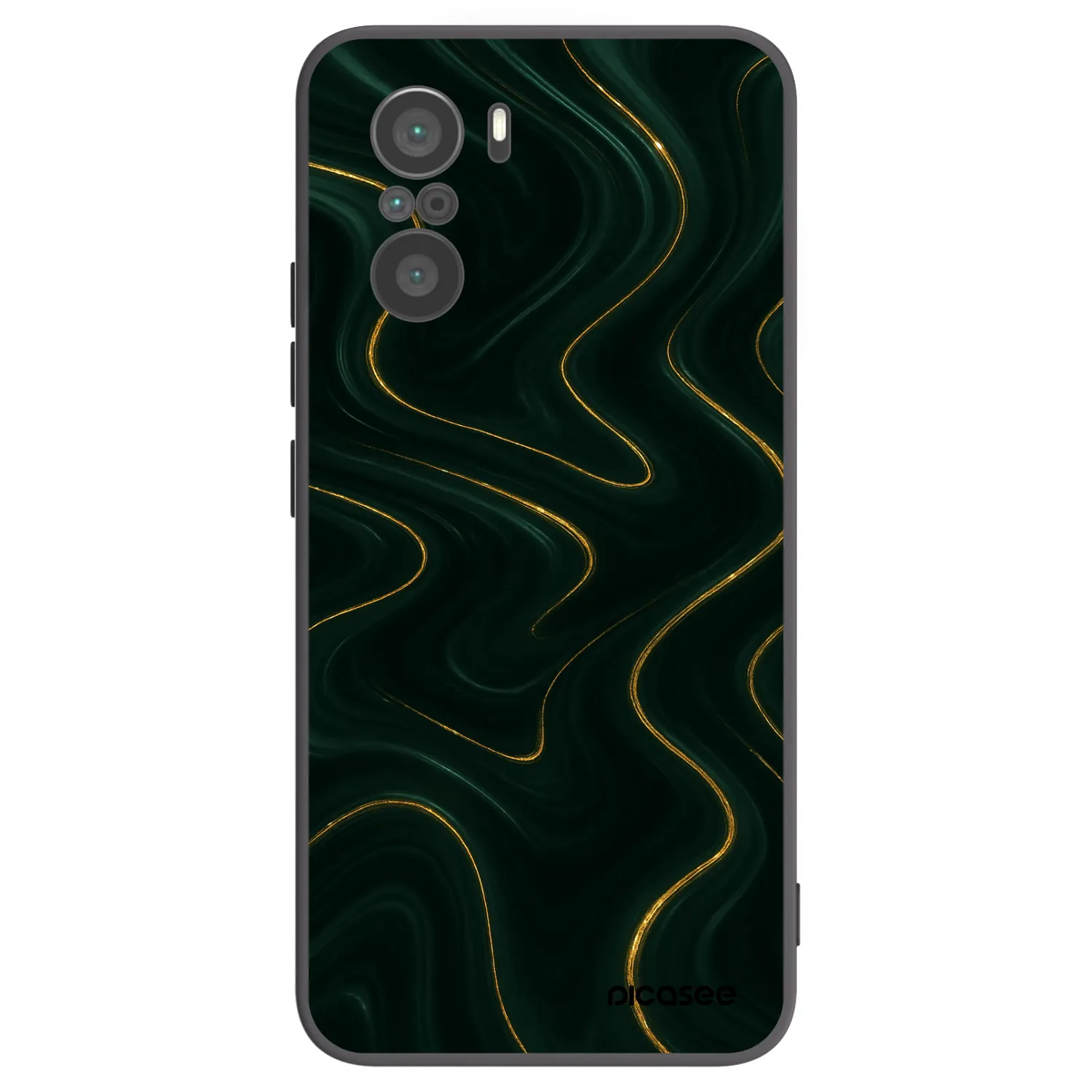 Picasee fekete szilikon tok az alábbi mobiltelefonokra Xiaomi Poco F3 - Vawes