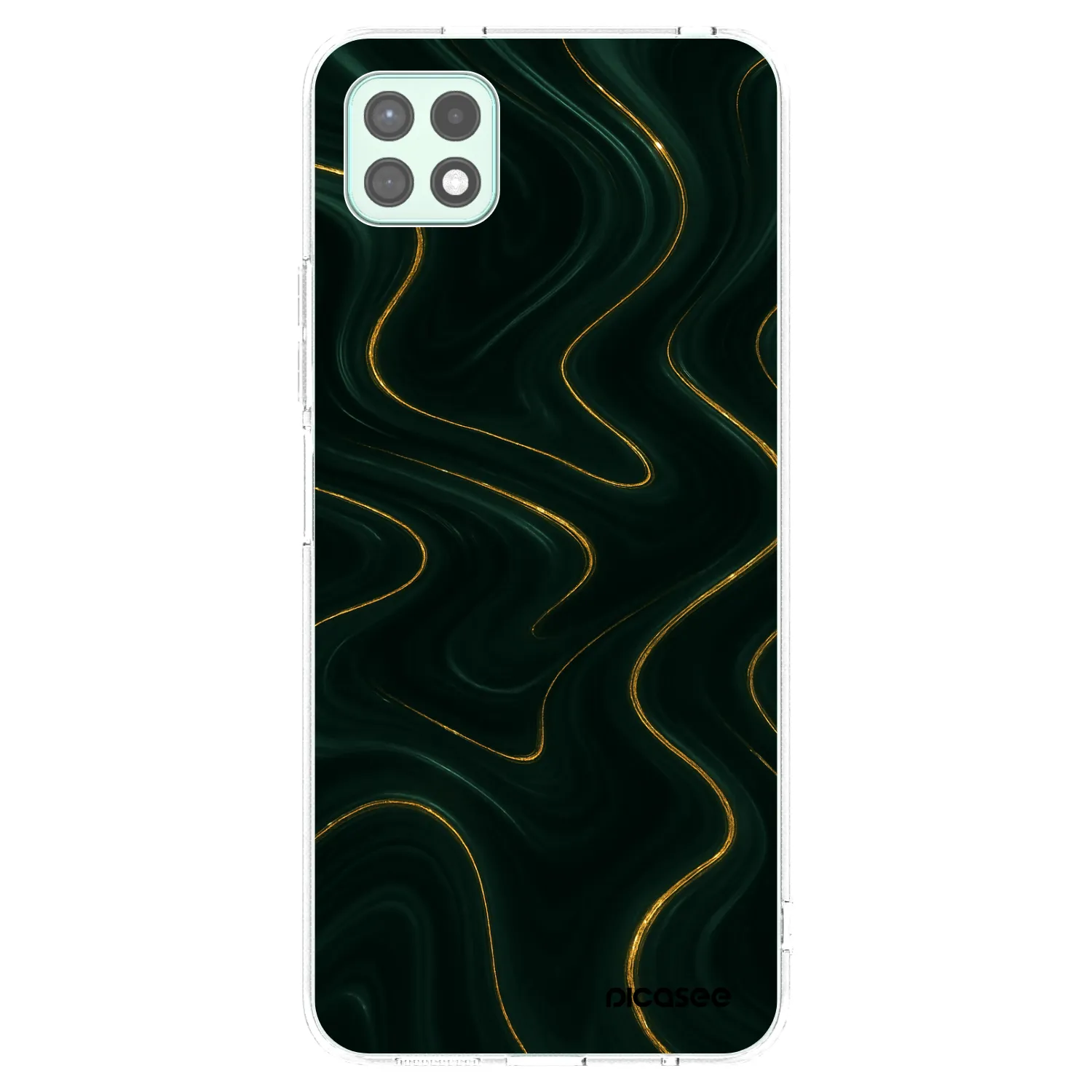 Picasee átlátszó szilikon tok az alábbi mobiltelefonokra Samsung Galaxy A22 A226B 5G - Vawes