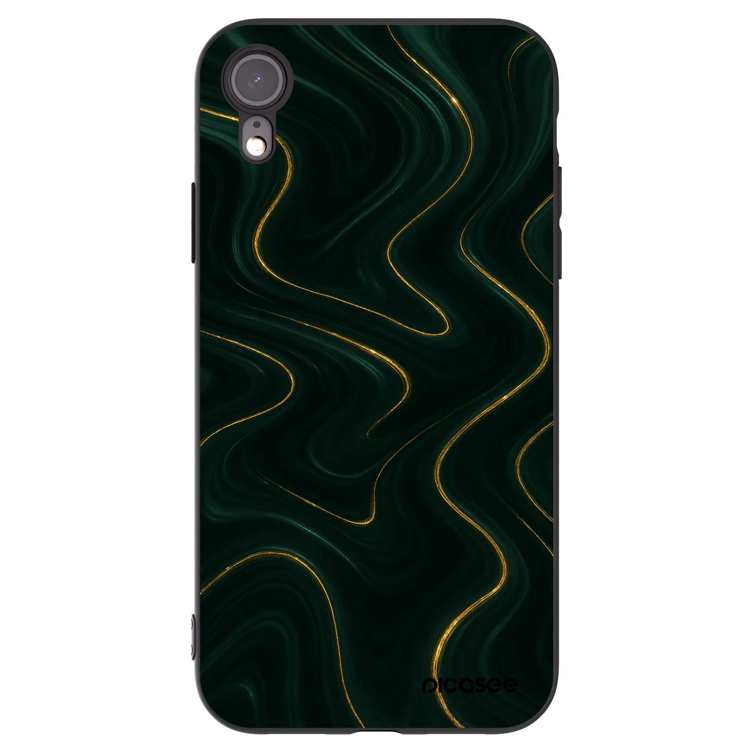 Picasee fekete szilikon tok az alábbi mobiltelefonokra Apple iPhone XR - Vawes