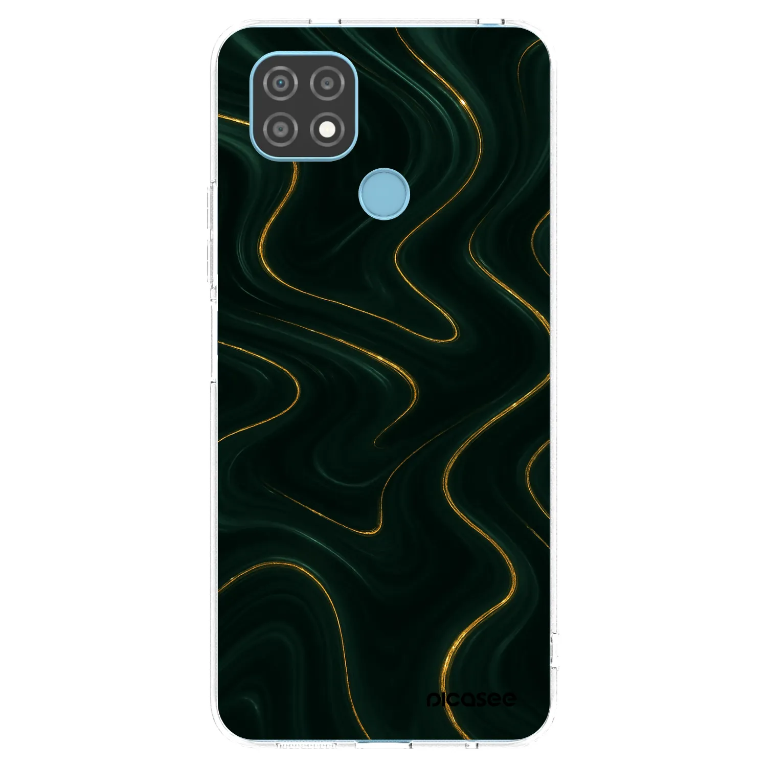 Picasee átlátszó szilikon tok az alábbi mobiltelefonokra Realme C21 - Vawes
