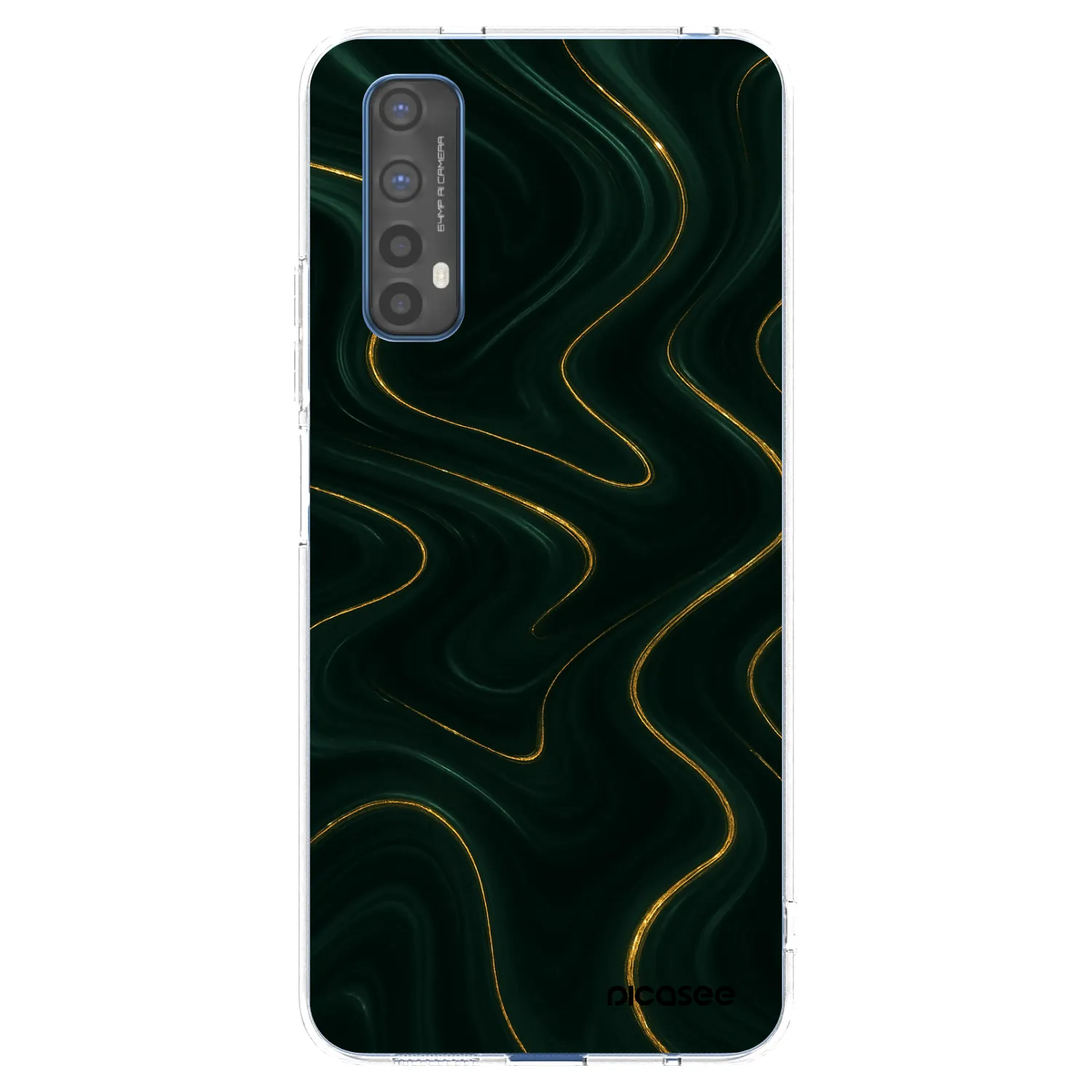 Picasee átlátszó szilikon tok az alábbi mobiltelefonokra Realme 7 - Vawes