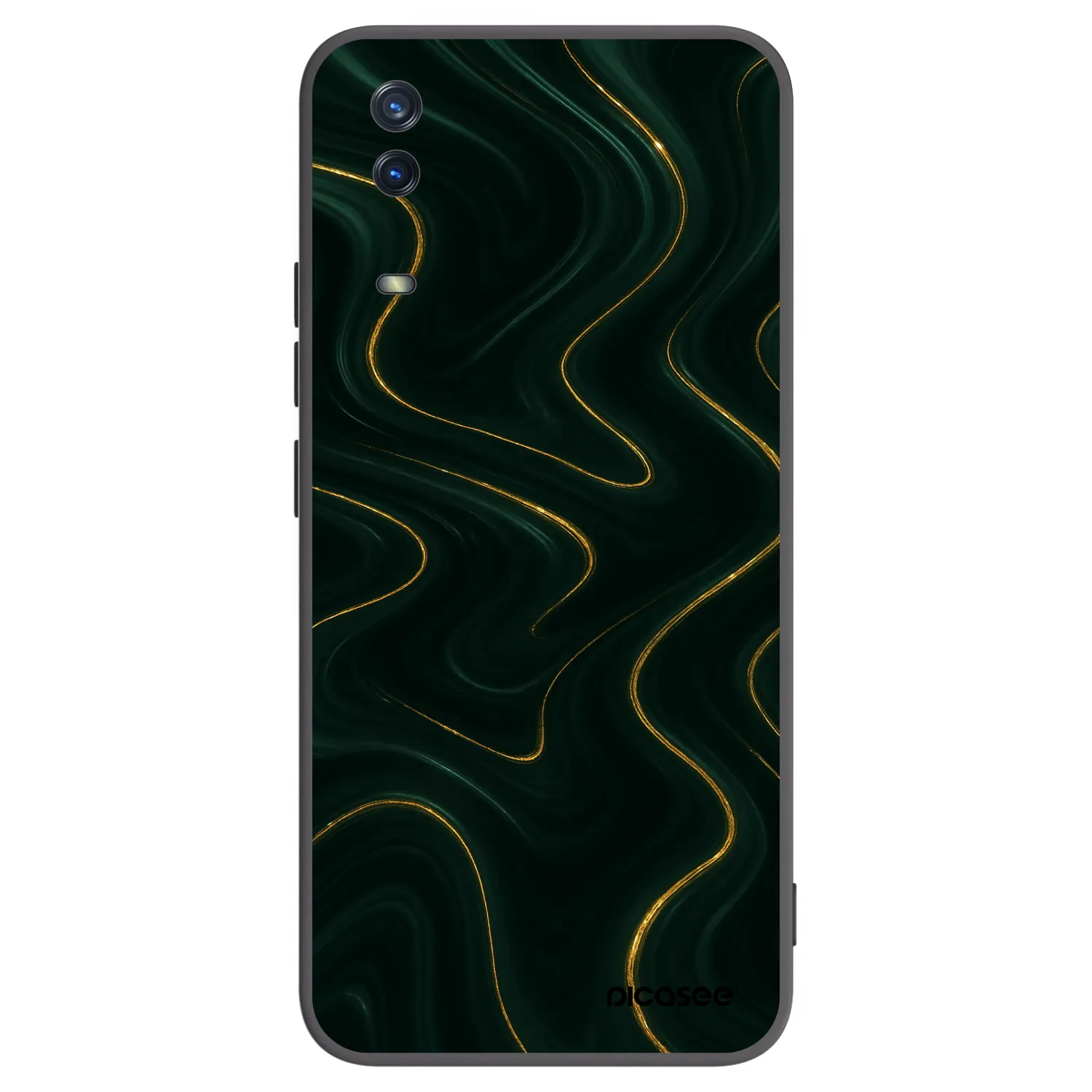 Picasee fekete szilikon tok az alábbi mobiltelefonokra Vivo Y11s - Vawes