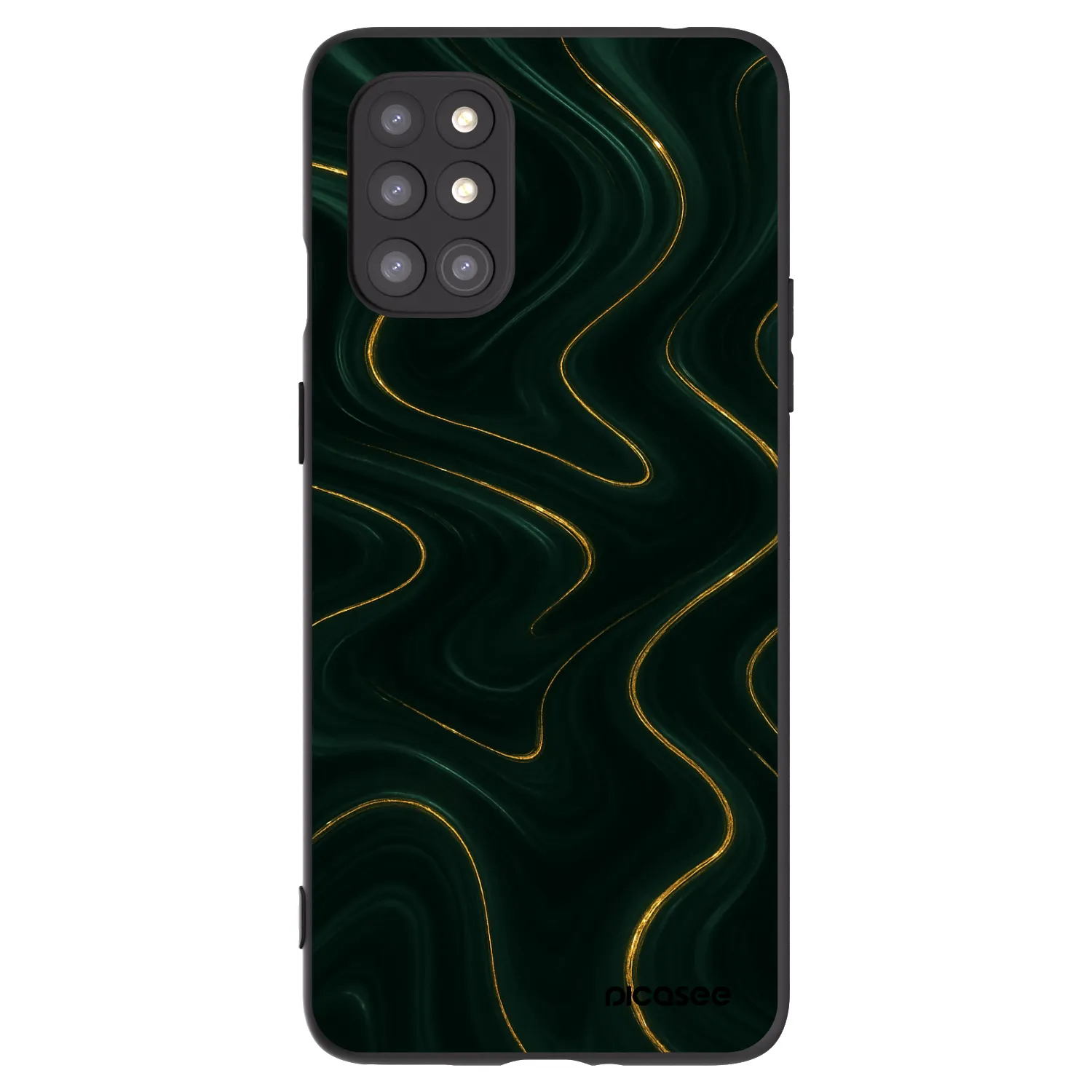 Picasee fekete szilikon tok az alábbi mobiltelefonokra OnePlus 8T - Vawes