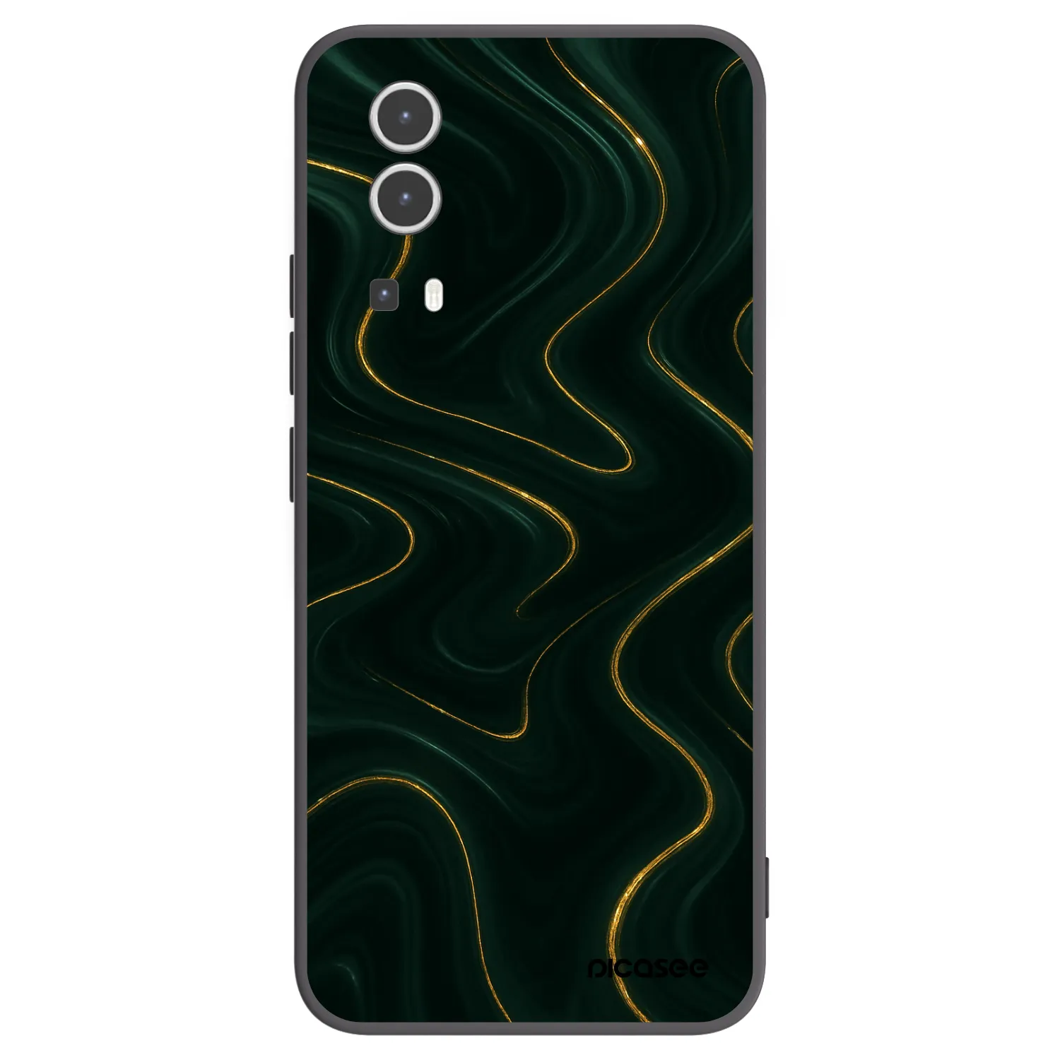 Picasee fekete szilikon tok az alábbi mobiltelefonokra Vivo Y72 5G - Vawes