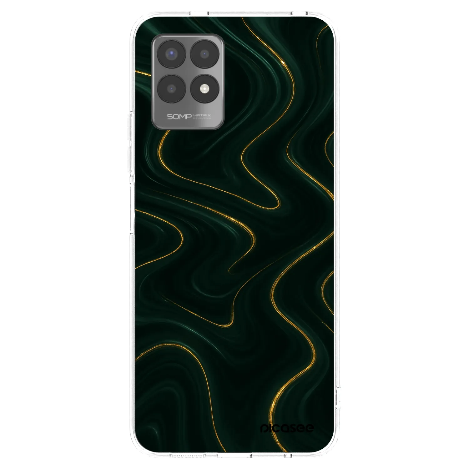 Picasee átlátszó szilikon tok az alábbi mobiltelefonokra Realme 8i - Vawes