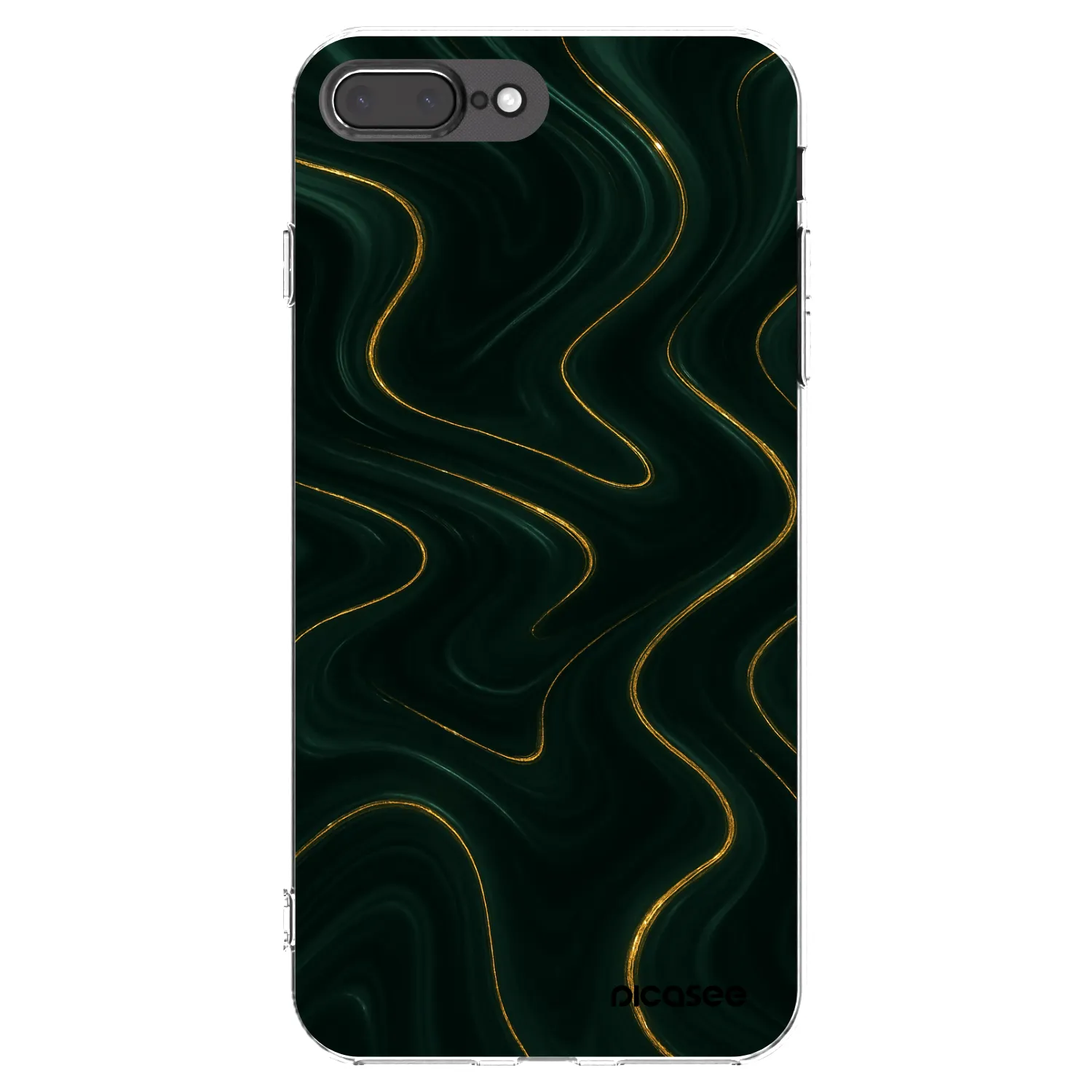 Picasee átlátszó szilikon tok az alábbi mobiltelefonokra Apple iPhone 7 Plus - Vawes