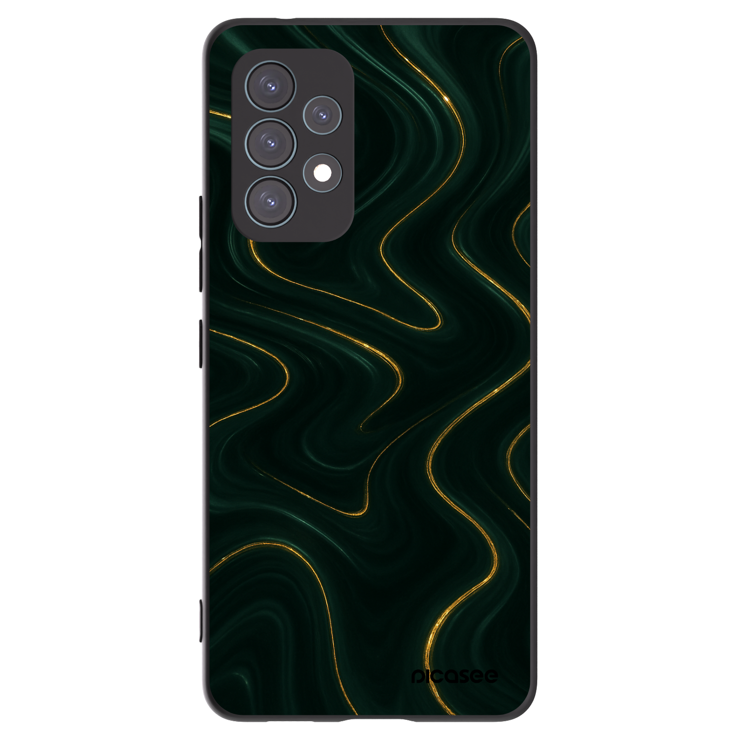 Picasee fekete szilikon tok az alábbi mobiltelefonokra Samsung Galaxy A53 5G A536 - Vawes