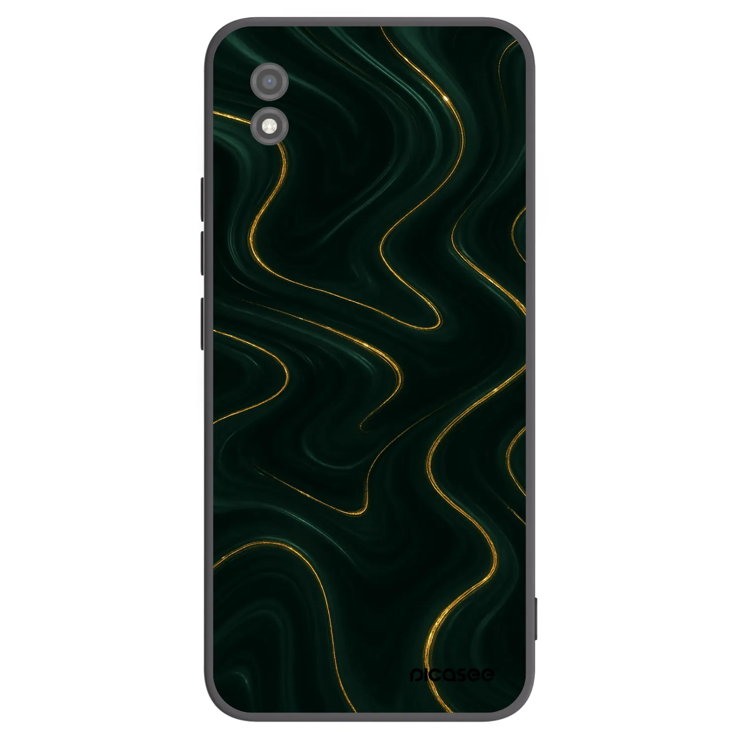 Picasee fekete szilikon tok az alábbi mobiltelefonokra Realme C11 (2021) - Vawes