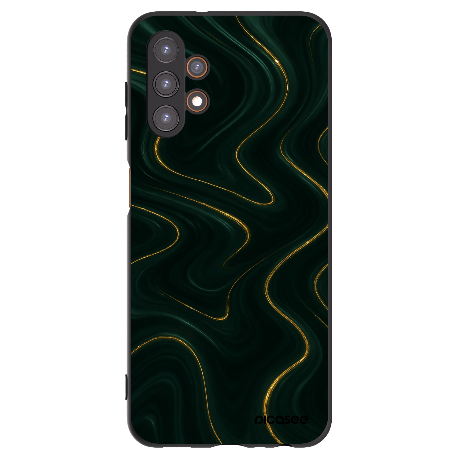 Picasee fekete szilikon tok az alábbi mobiltelefonokra Samsung Galaxy A13 4G A135 - Vawes