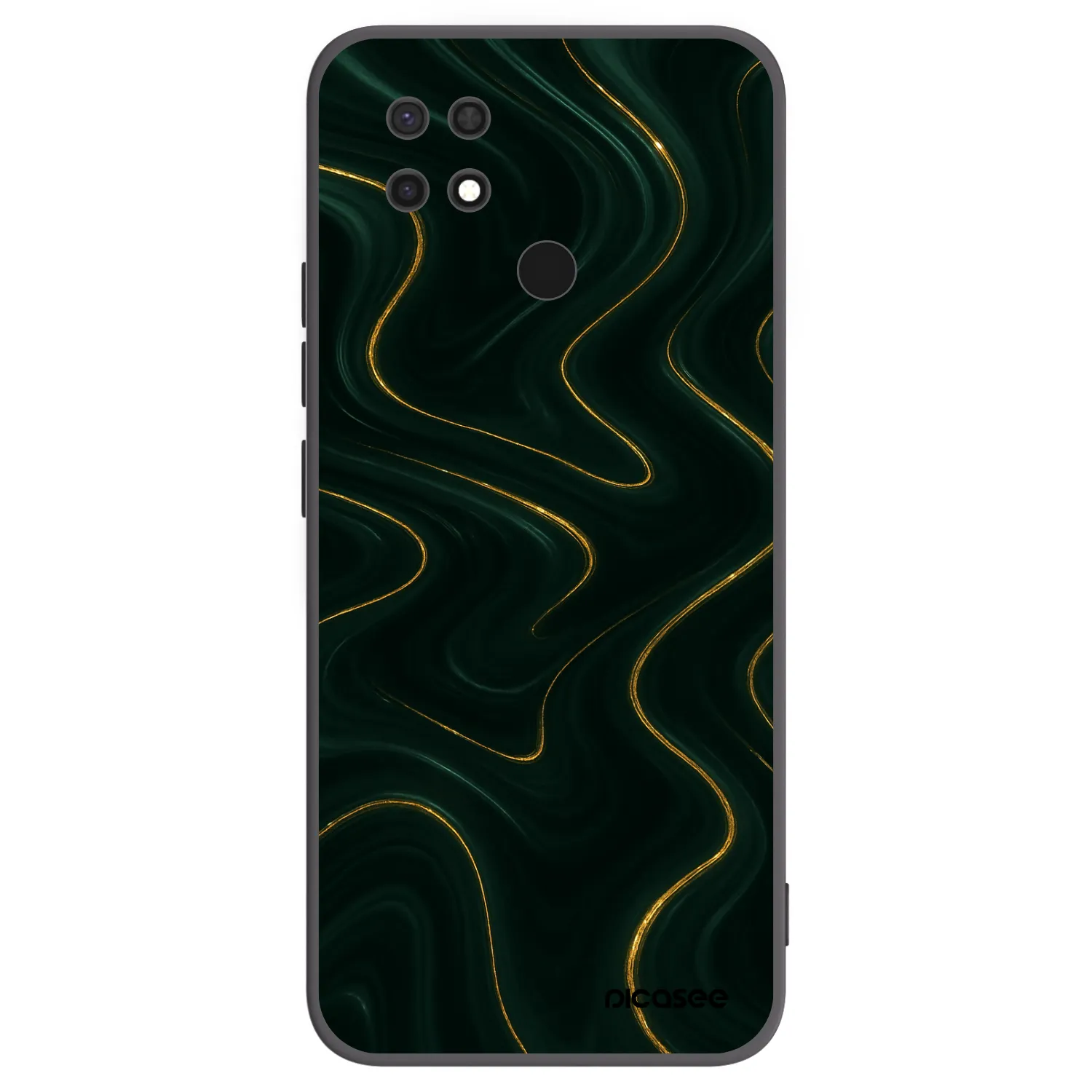 Picasee fekete szilikon tok az alábbi mobiltelefonokra Xiaomi Redmi 10C - Vawes