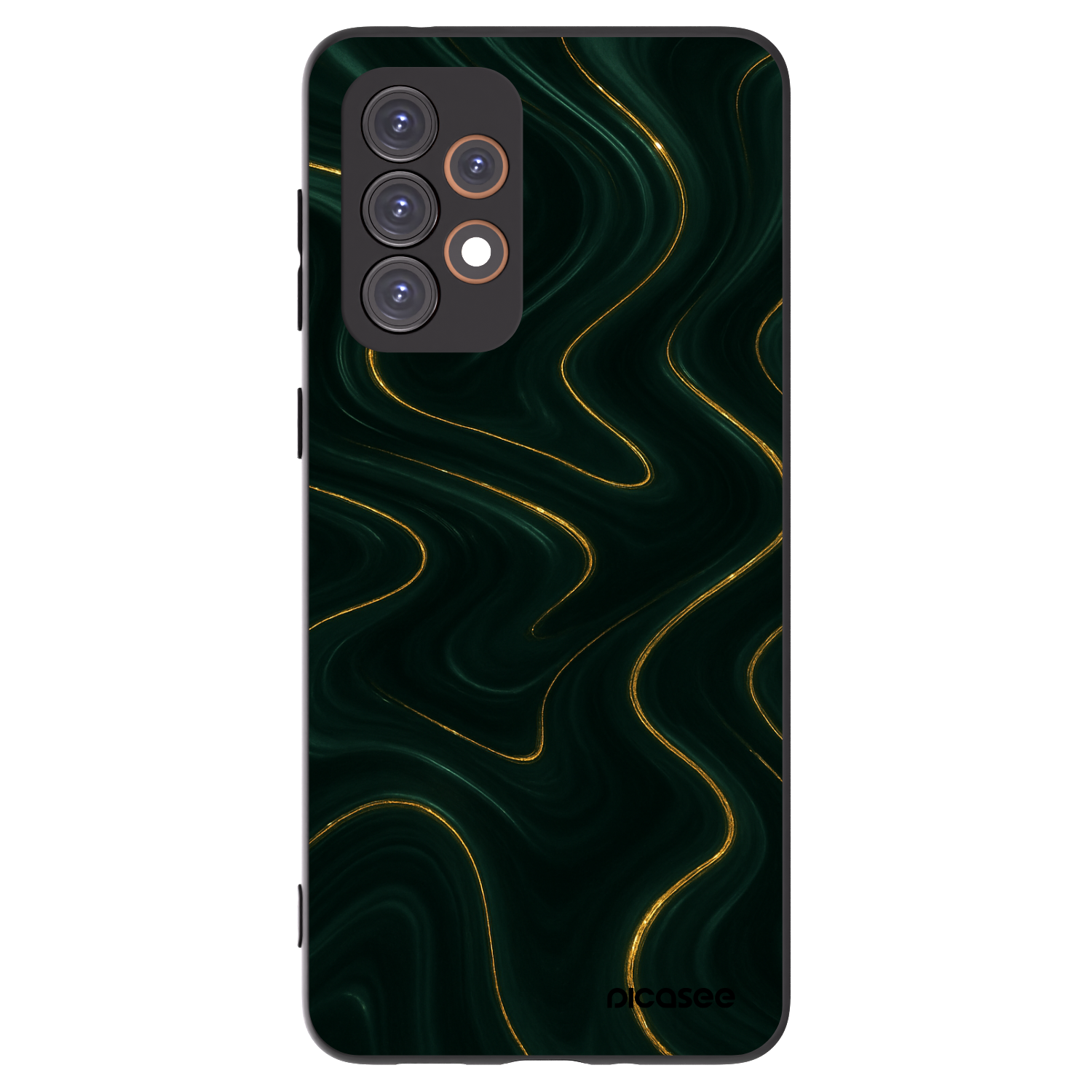 Picasee fekete szilikon tok az alábbi mobiltelefonokra Samsung Galaxy A33 5G A336 - Vawes