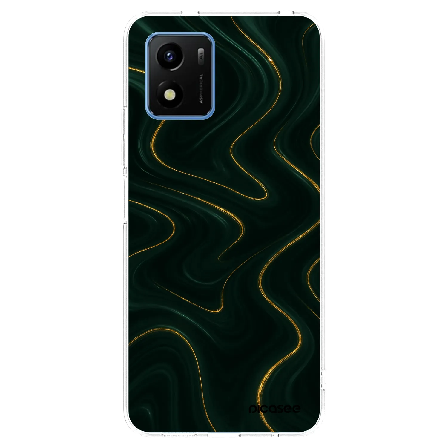 Picasee átlátszó szilikon tok az alábbi mobiltelefonokra Vivo Y01 - Vawes