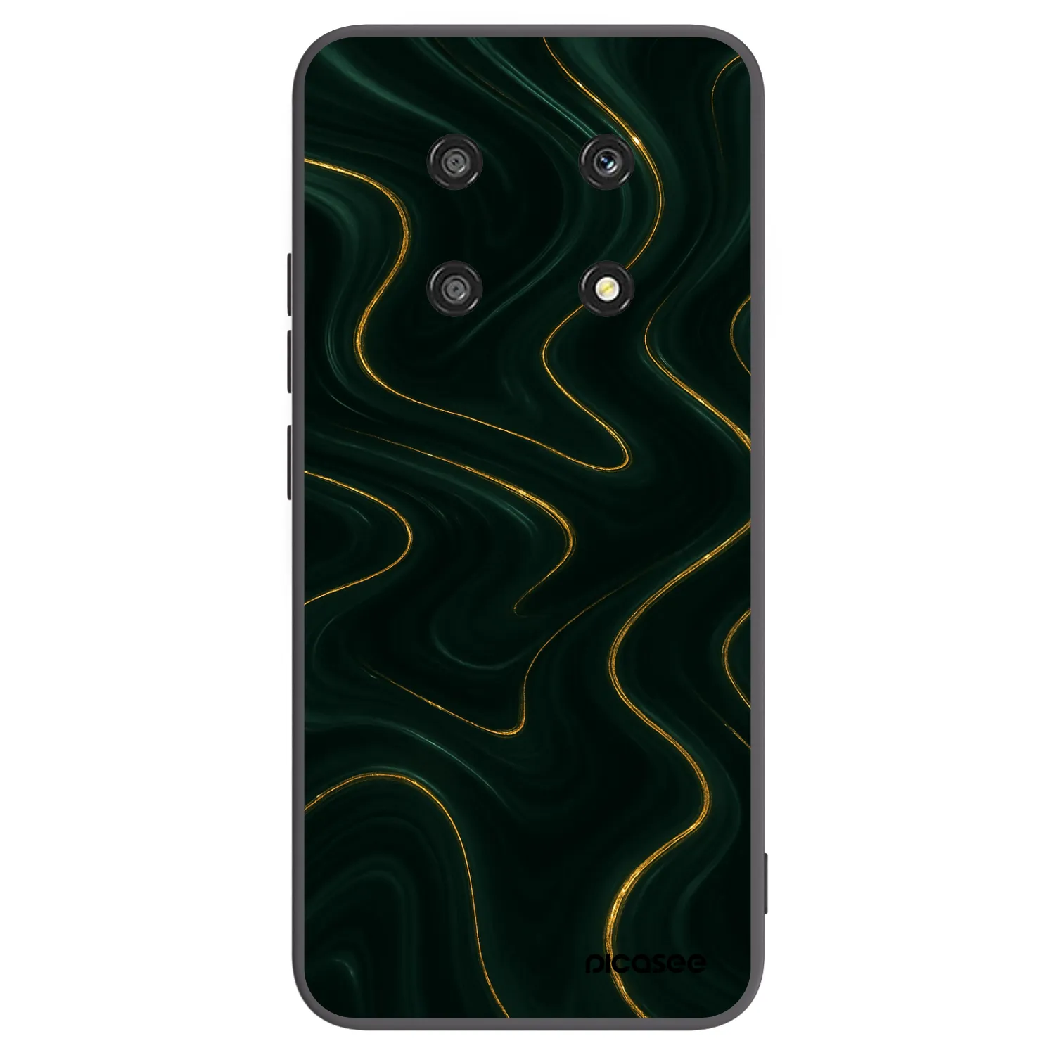 Picasee fekete szilikon tok az alábbi mobiltelefonokra Honor Magic4 Lite 5G - Vawes