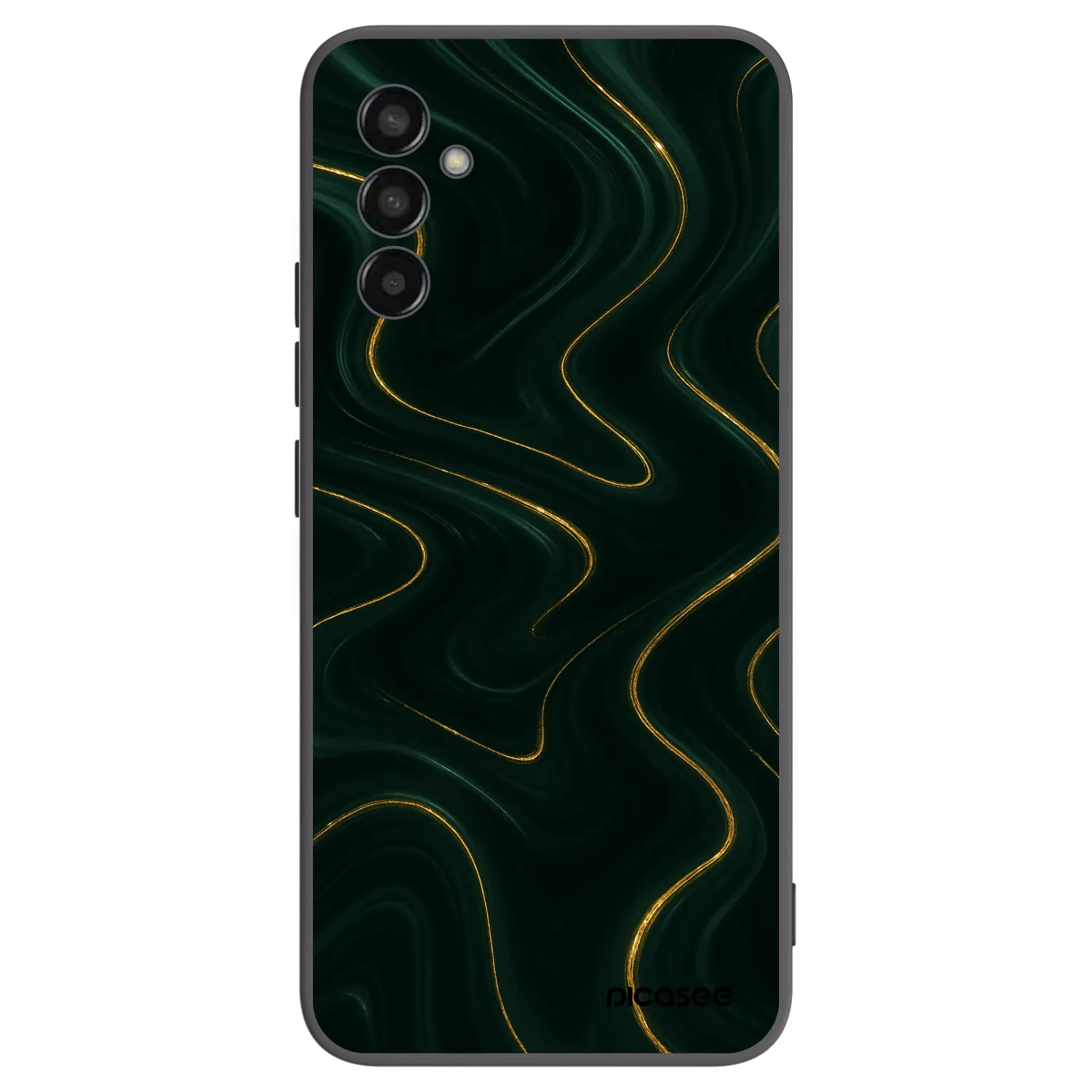 Picasee fekete szilikon tok az alábbi mobiltelefonokra Samsung Galaxy M13 M135F - Vawes
