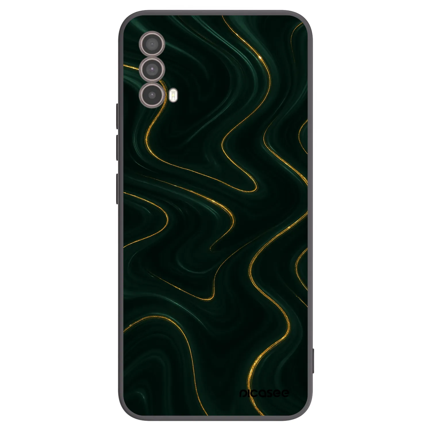 Picasee fekete szilikon tok az alábbi mobiltelefonokra Motorola Moto E40 - Vawes
